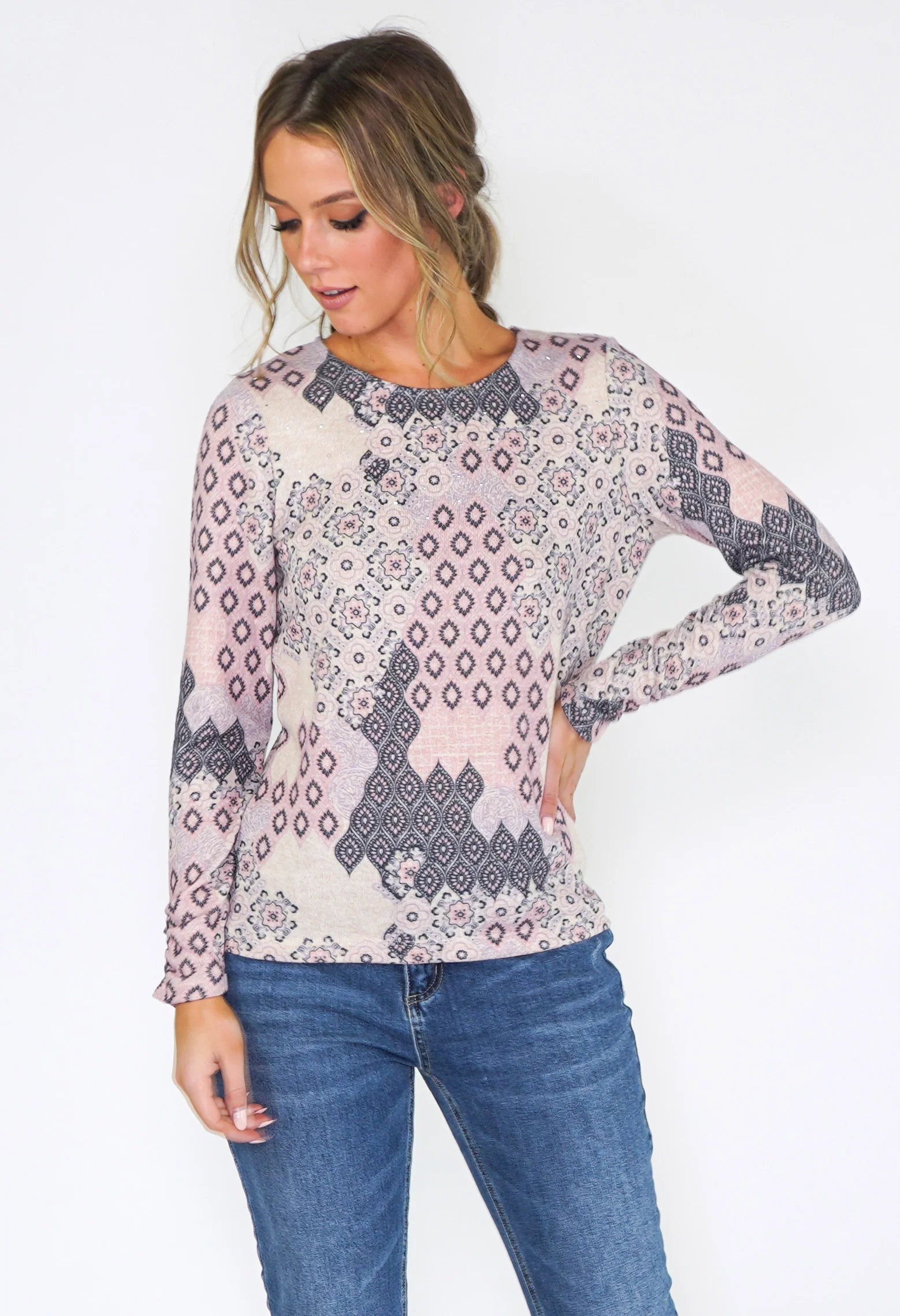 Floral Print Jumper