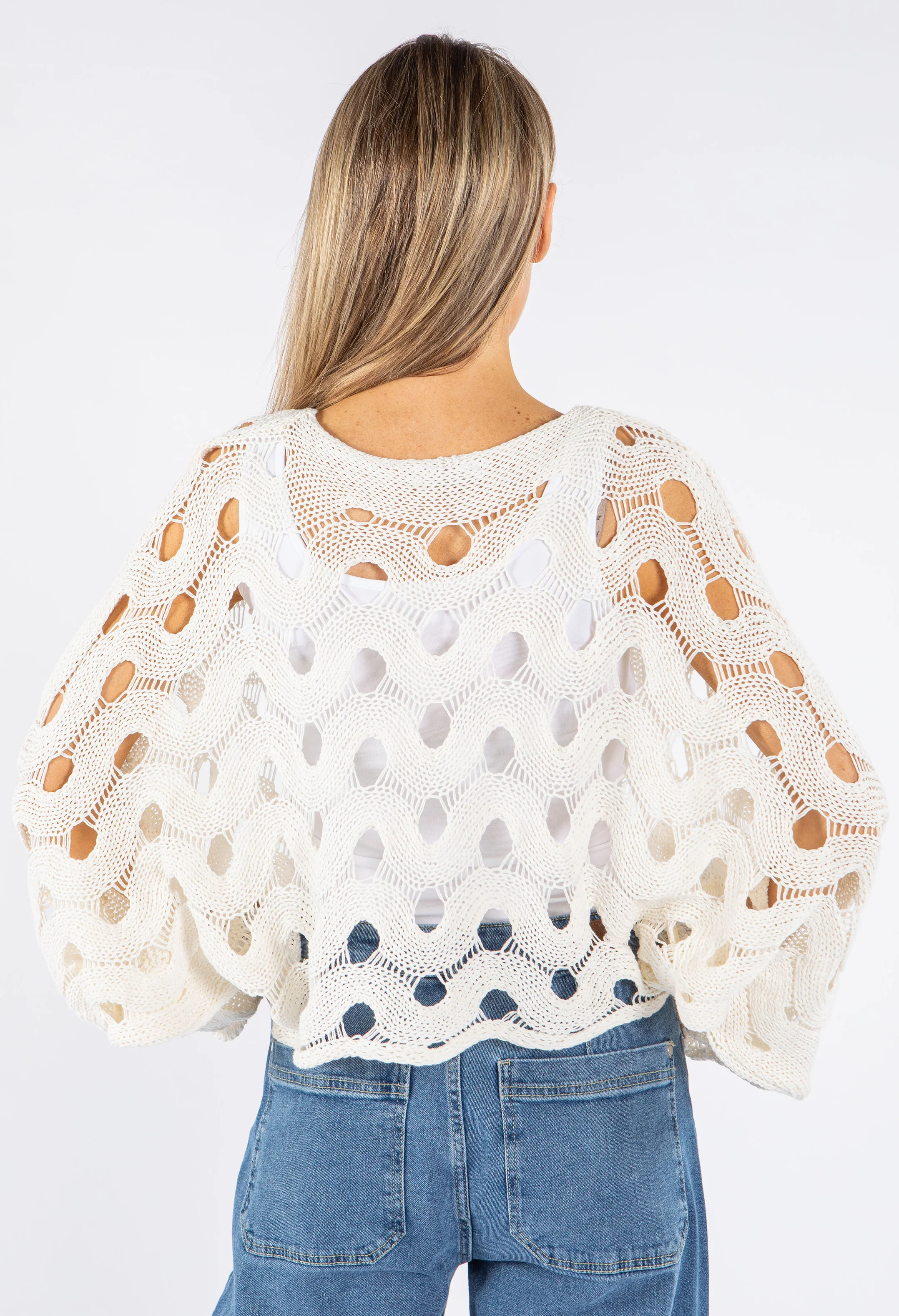 Open Work Knit Jumper