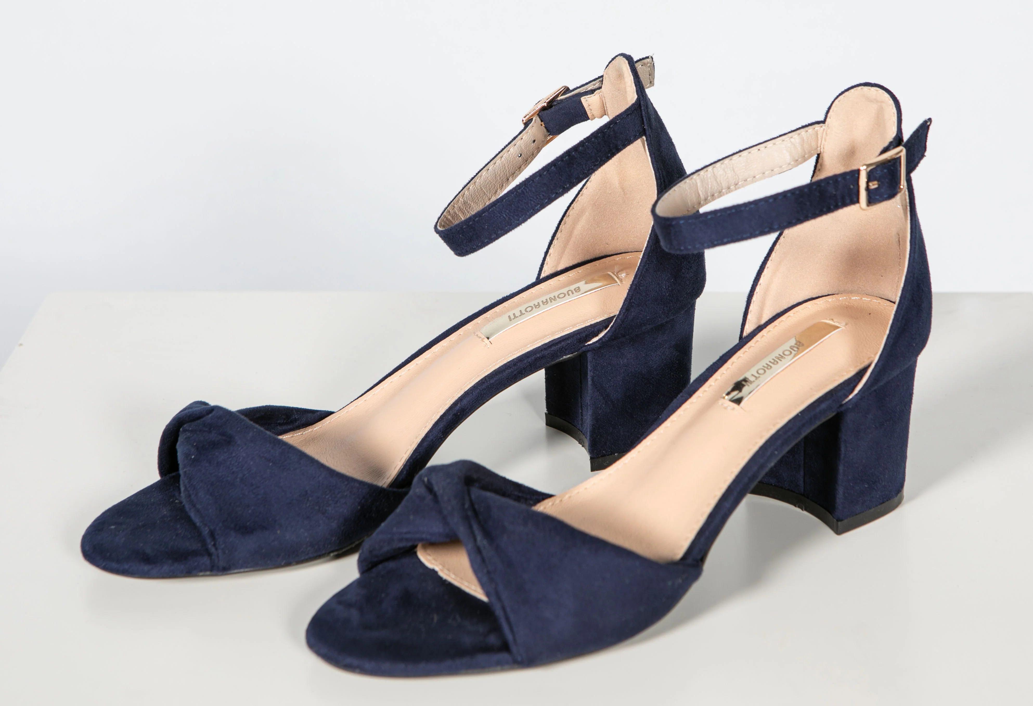 Faux Suede Ankle Strap Sandal