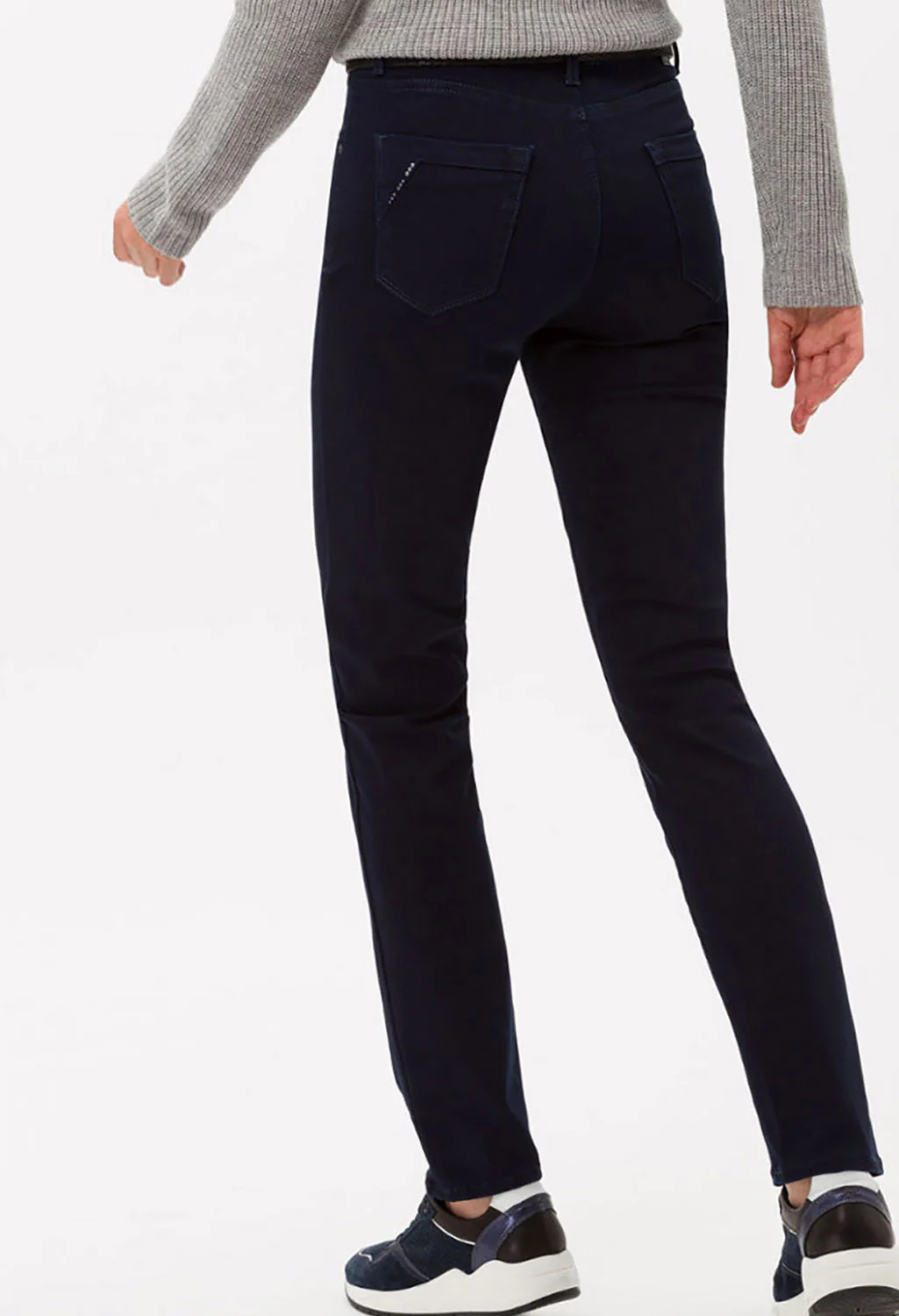 Brax Navy Mary Jeans in Short Leg