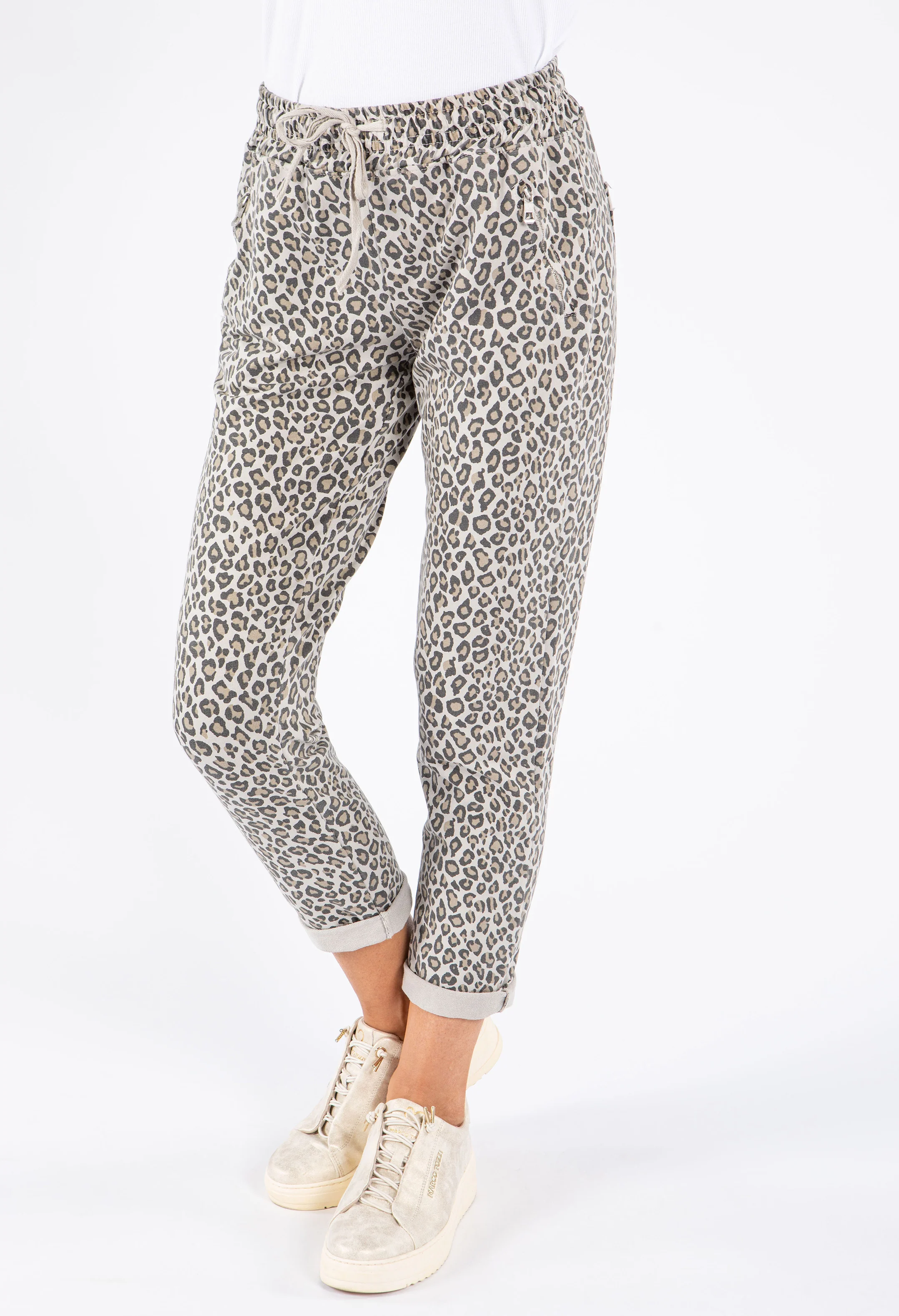 Leopard Zip Pocket Joggers