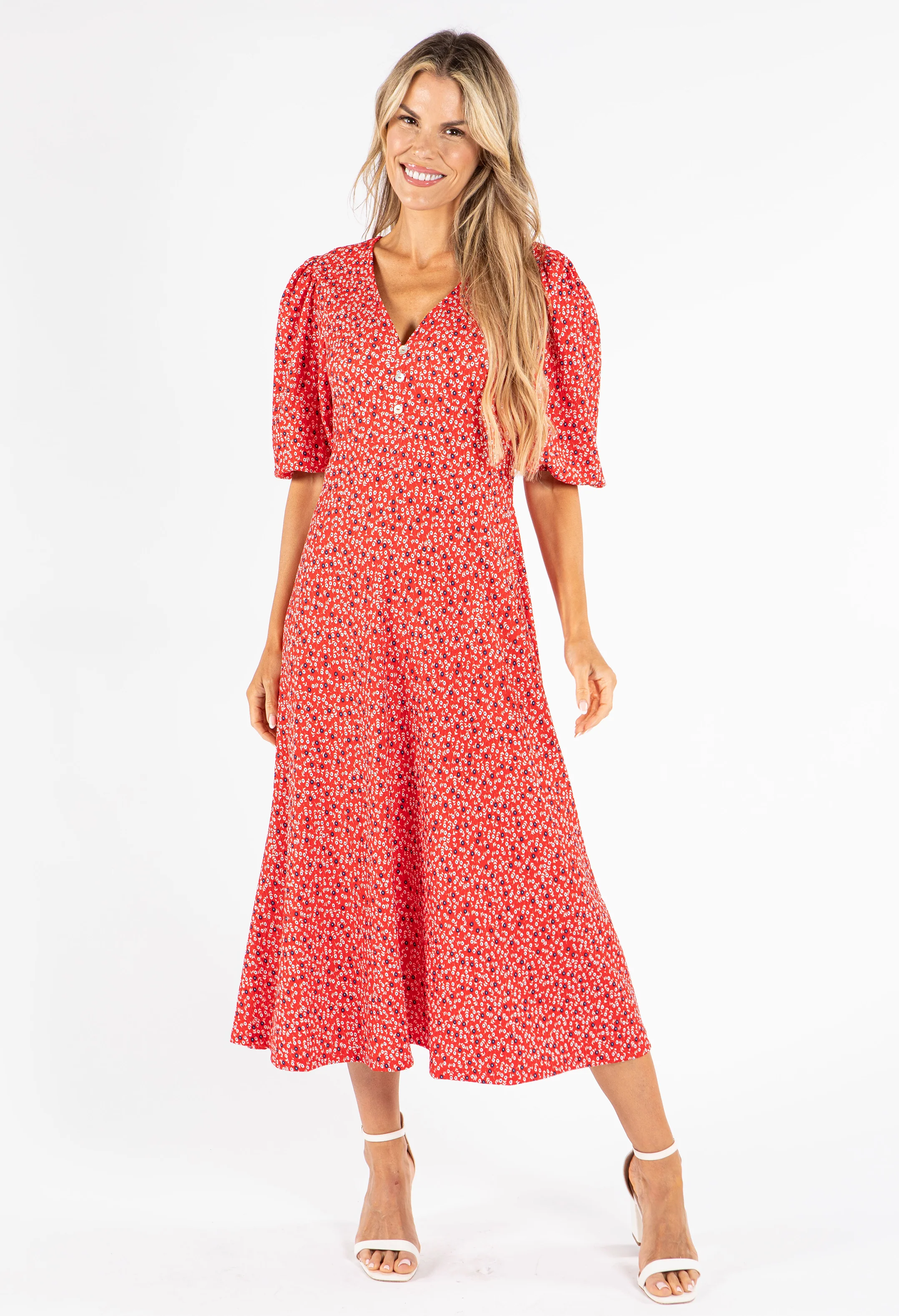 Miami Ditsy Print Dress