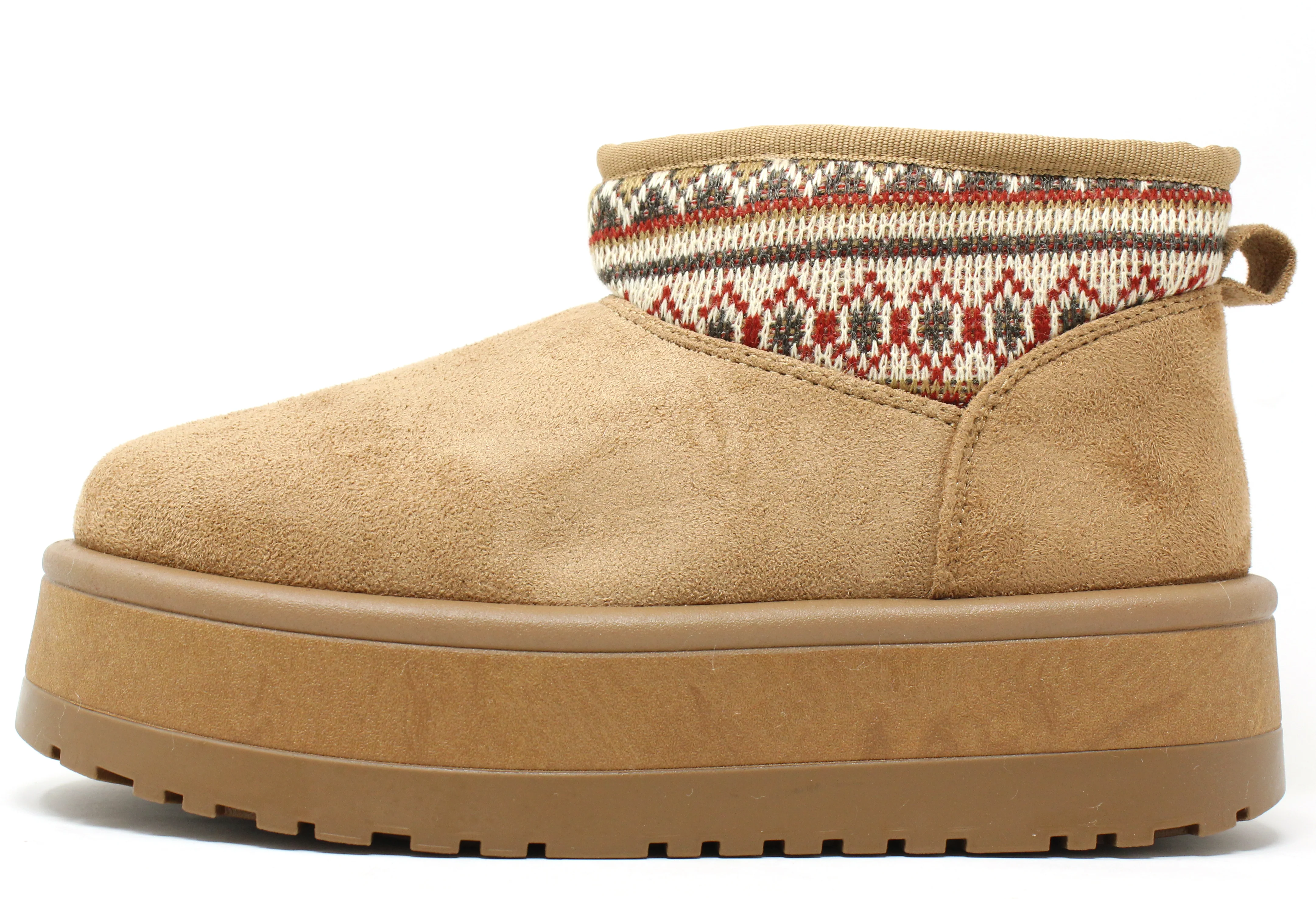 Nordic Faux Fur Trimmed Ankle Boot