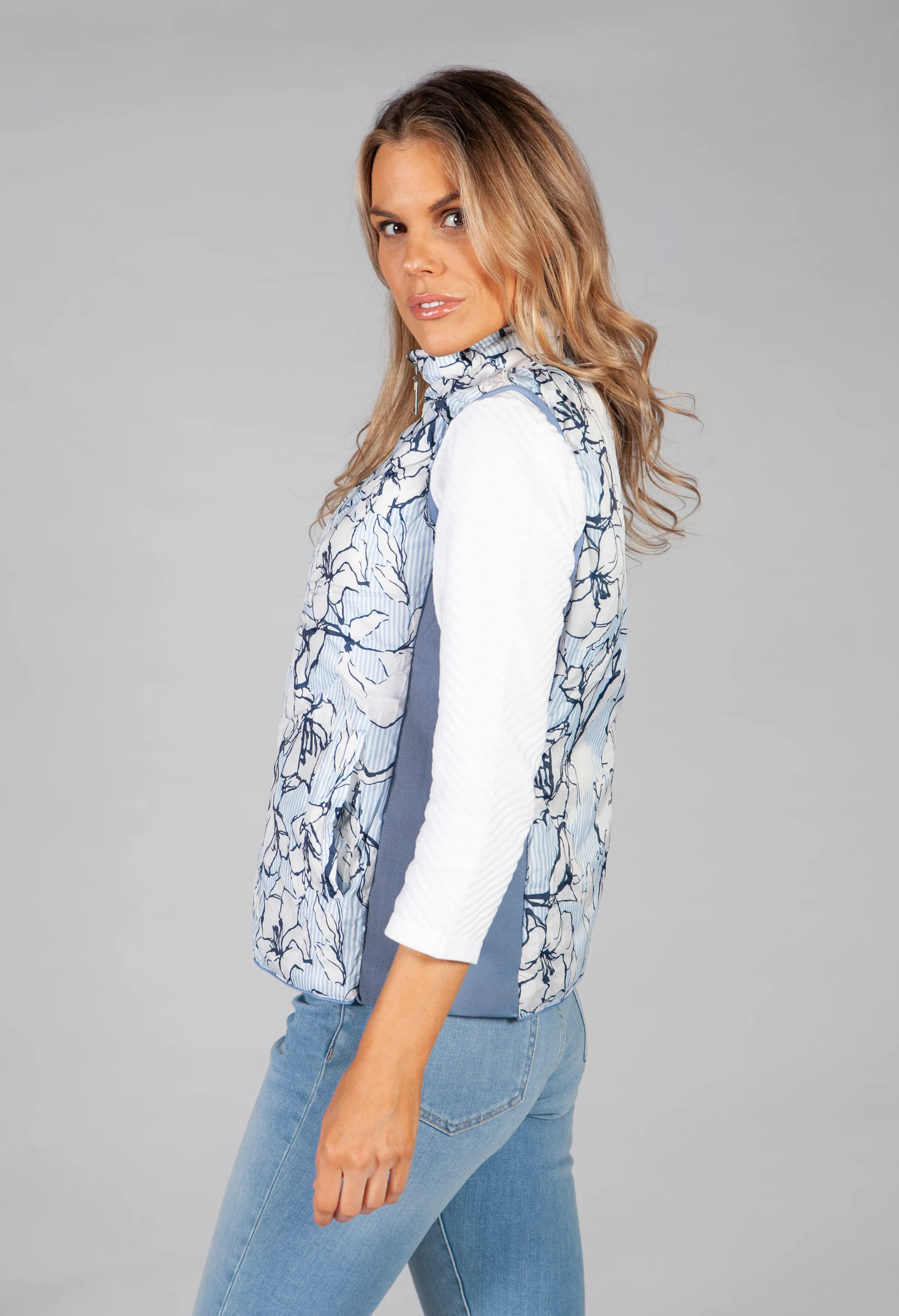 Sky Blue Reversible Gilet