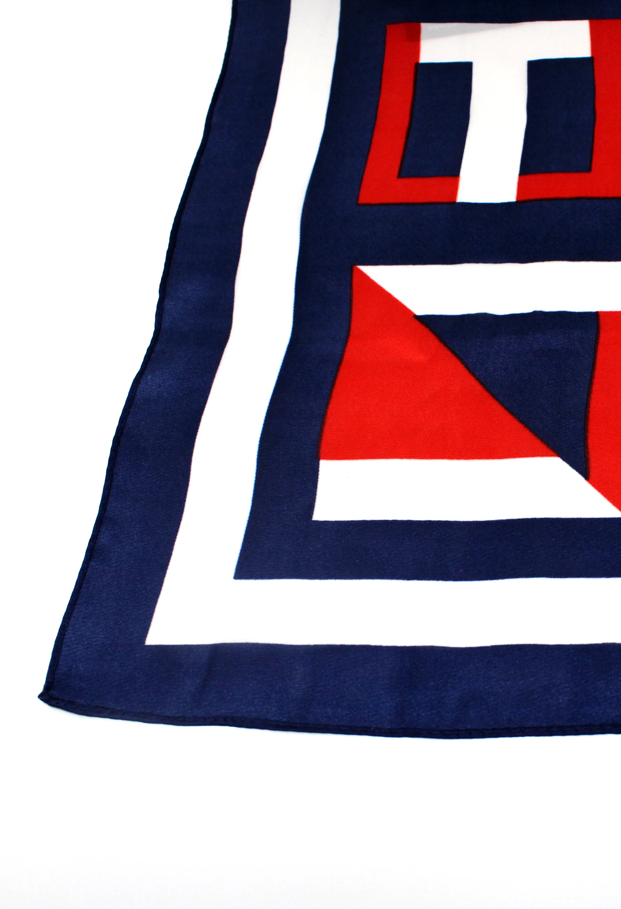 Blue and Red Scarf