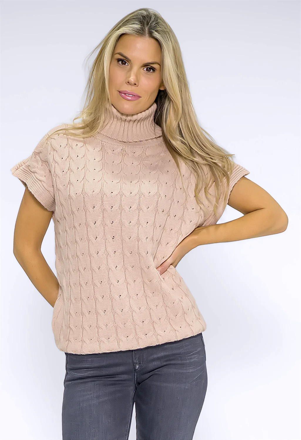Dusty Pink Turtleneck