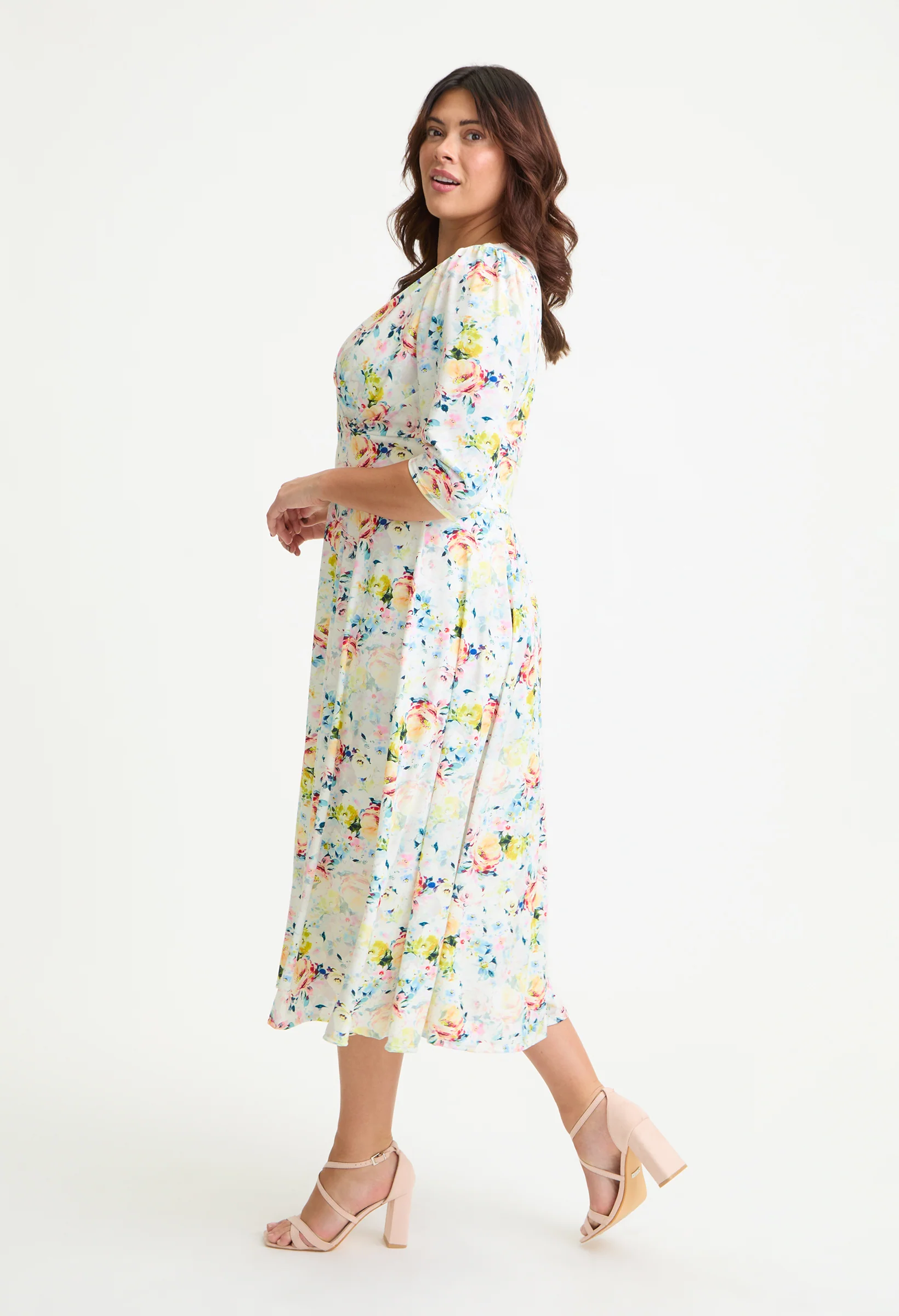 Helena Curve+ Midi Dress