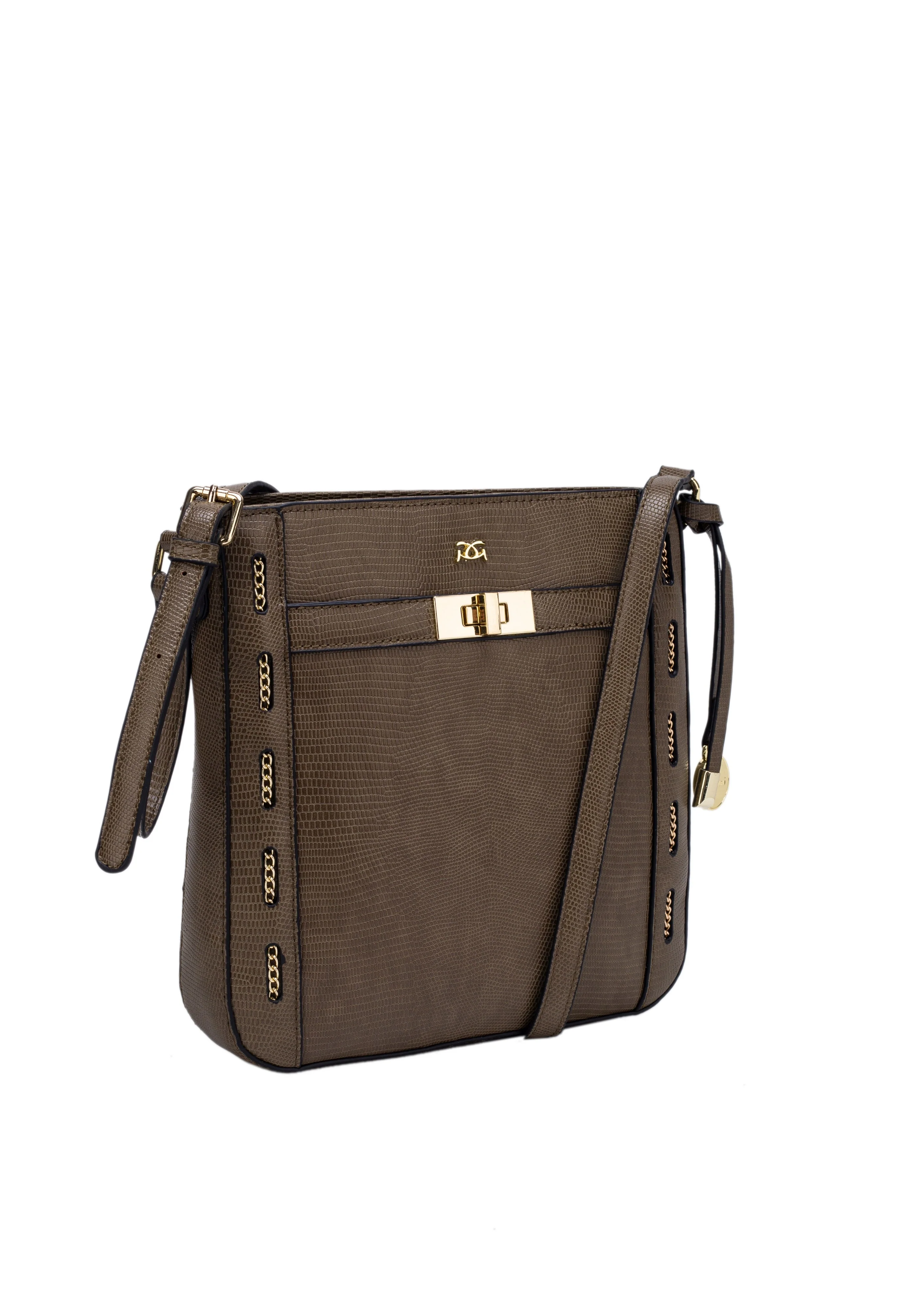 Citrine Snake Effect Xbody Bag-1