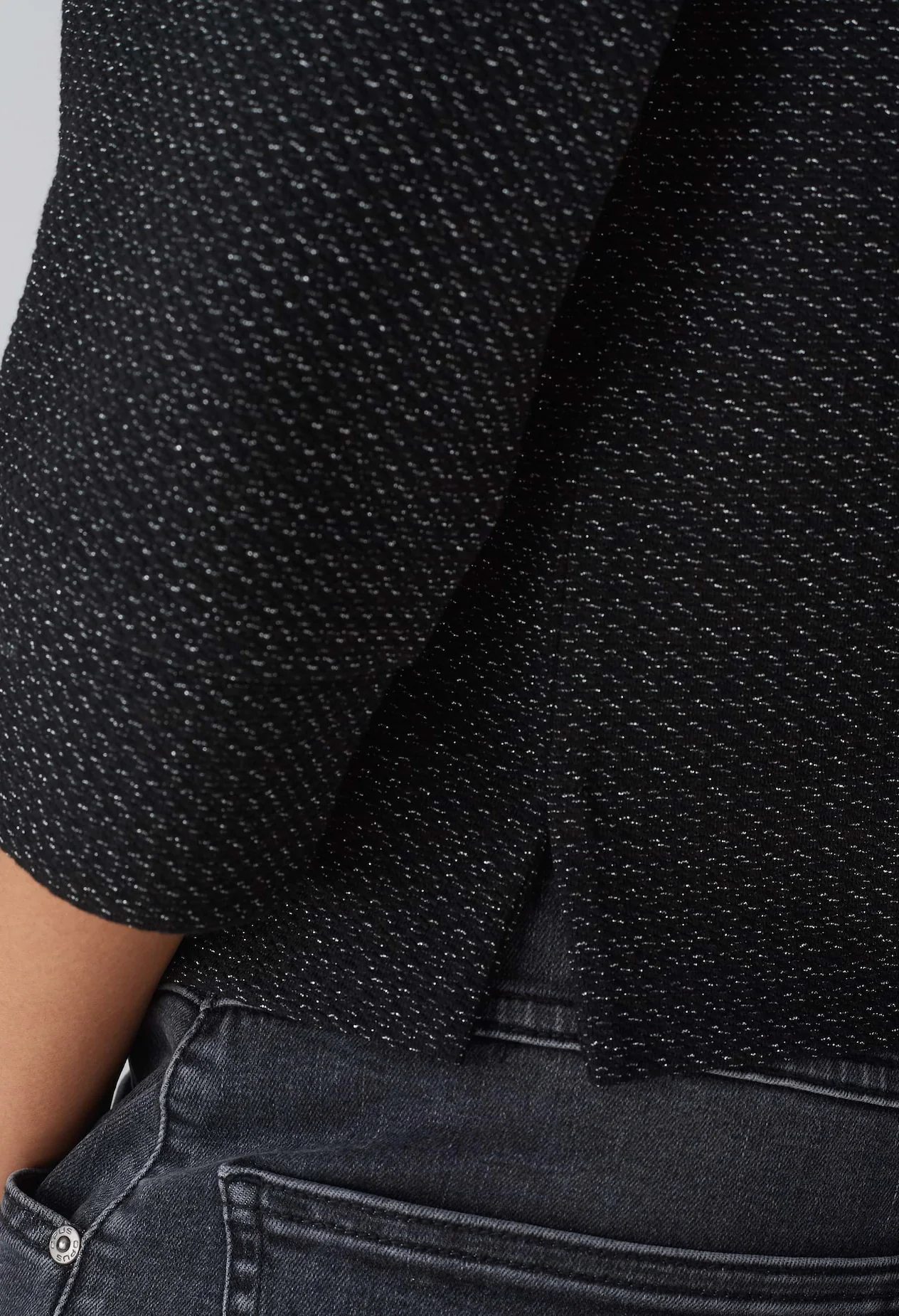 Gesche boxy fit jumper with glitter details