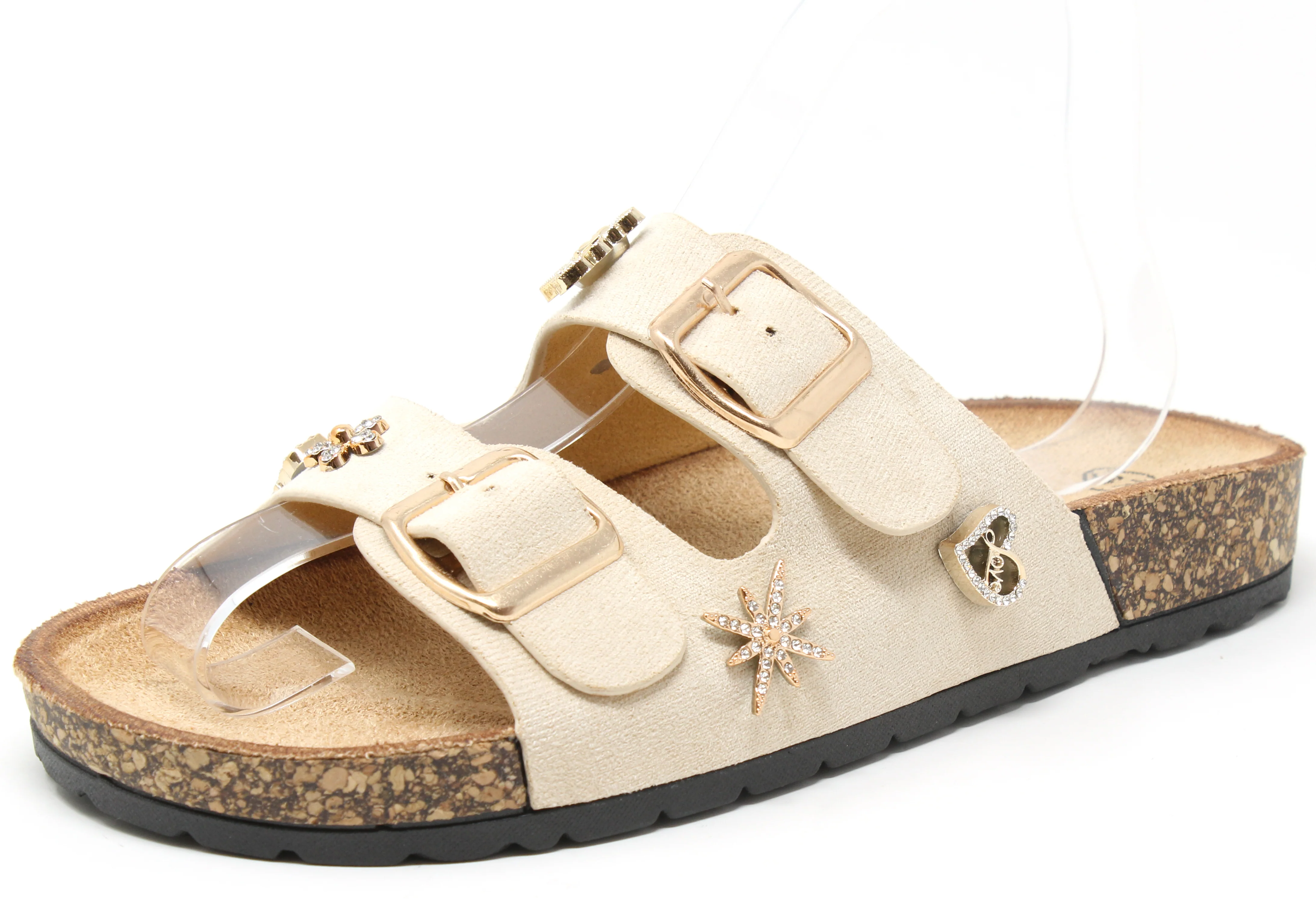 Decorative Double Strap Sandal