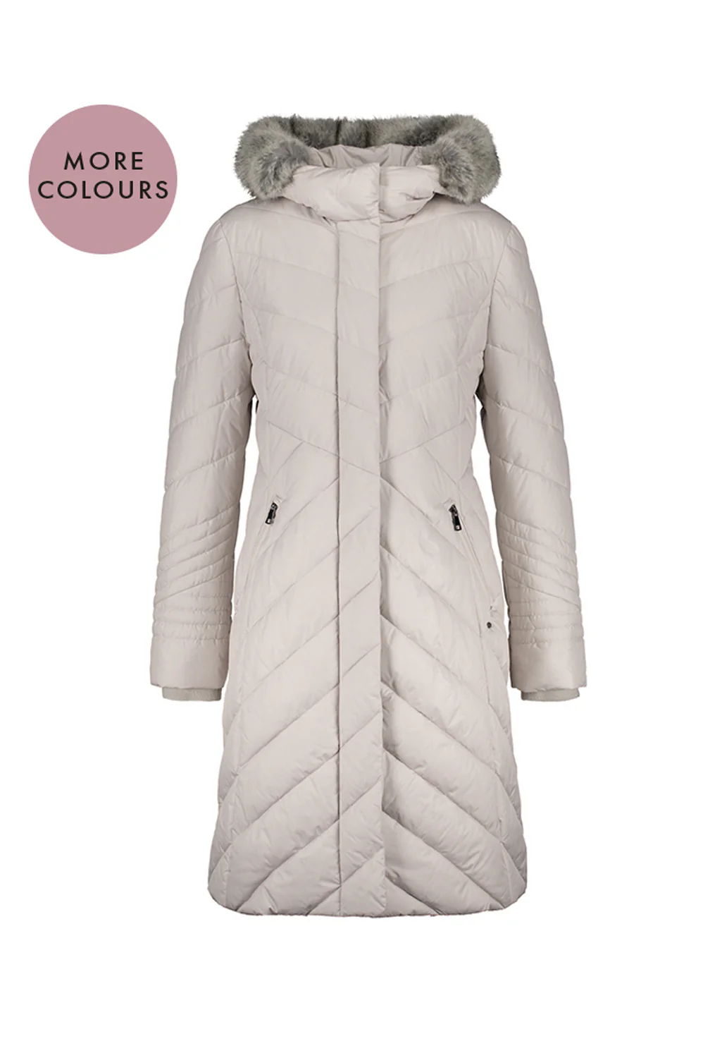 Sand Longline Padded Coat with Hood