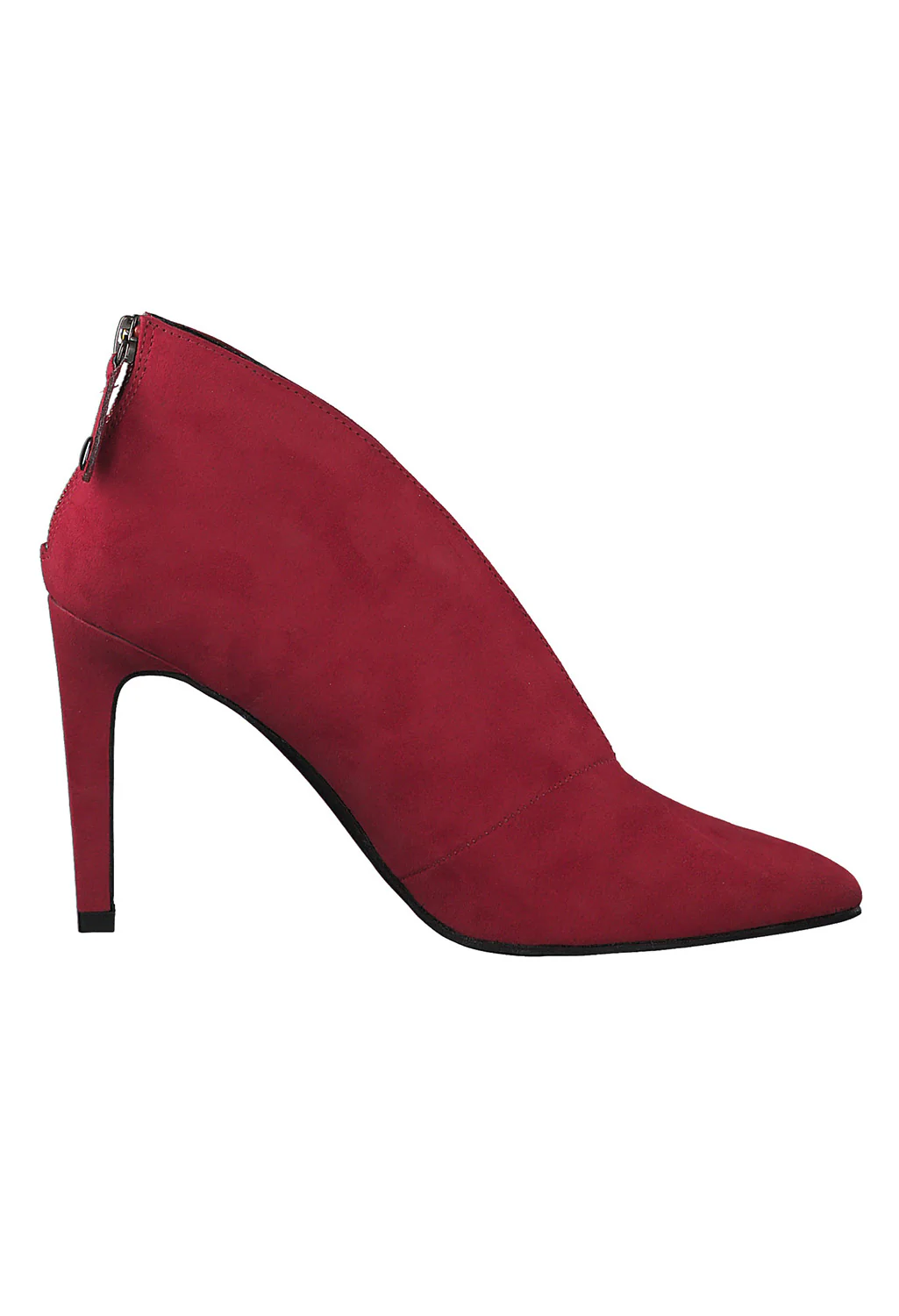 Red Microfibre Elegant High Heel Shoe