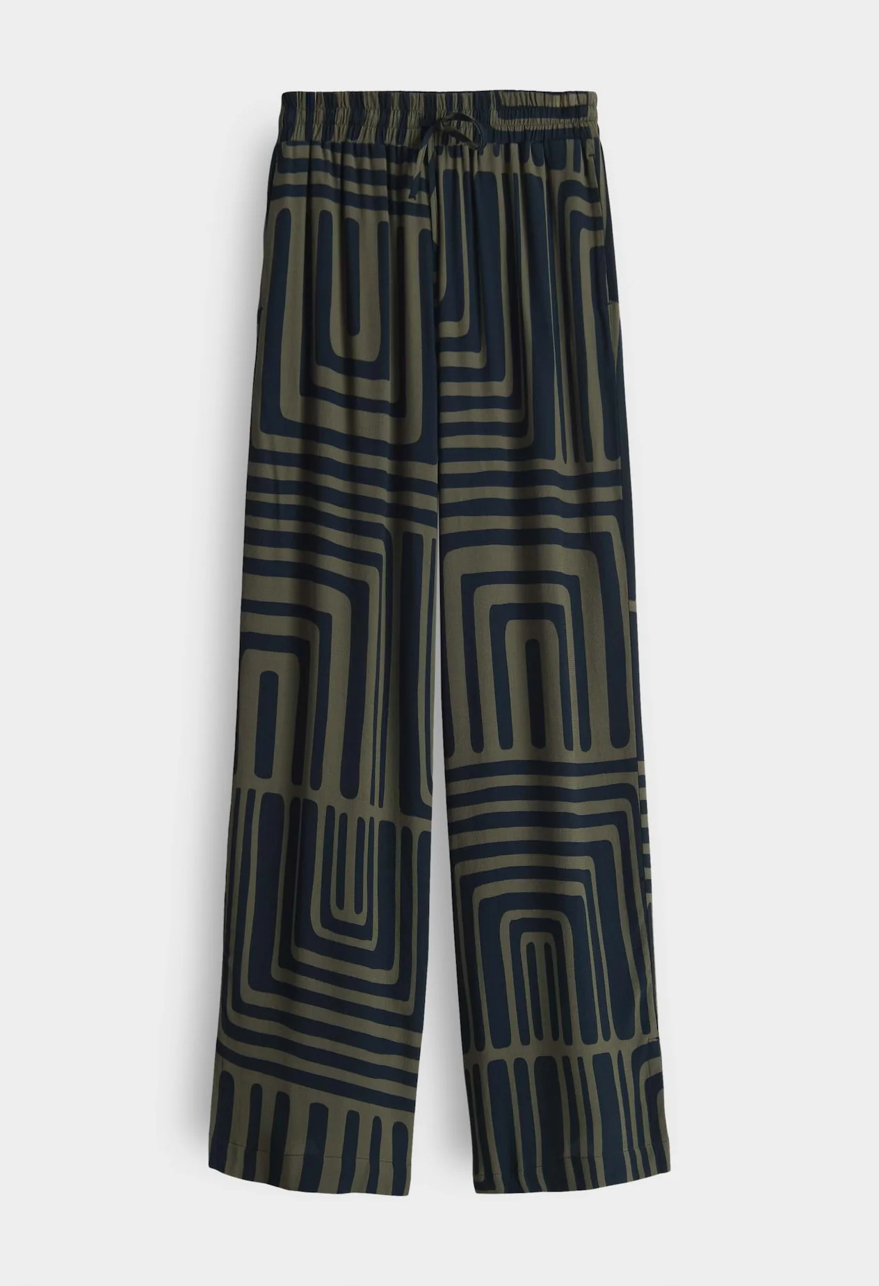 Malotta Abstract Wide Leg Trousers