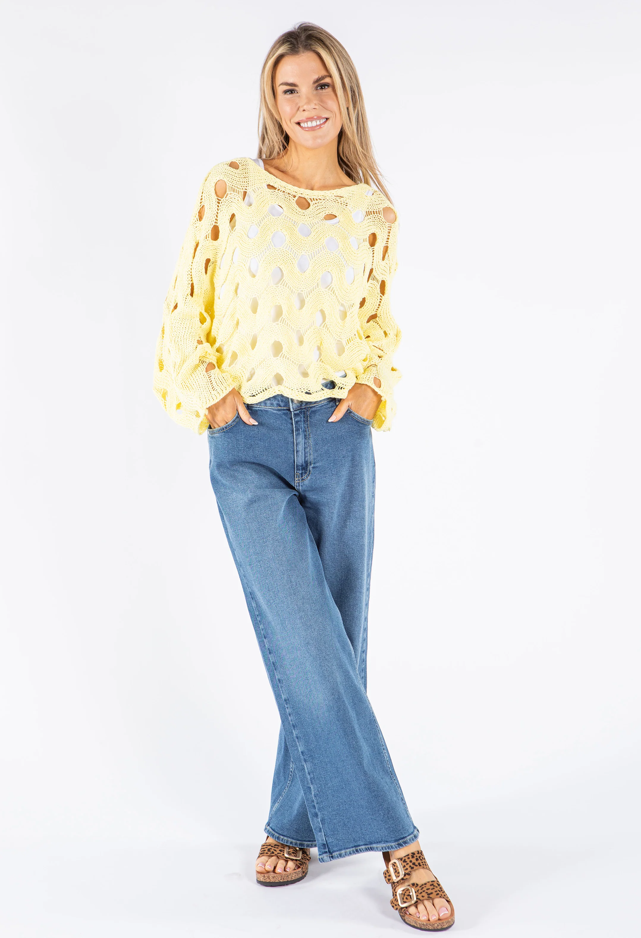 Open Work Knit Jumper