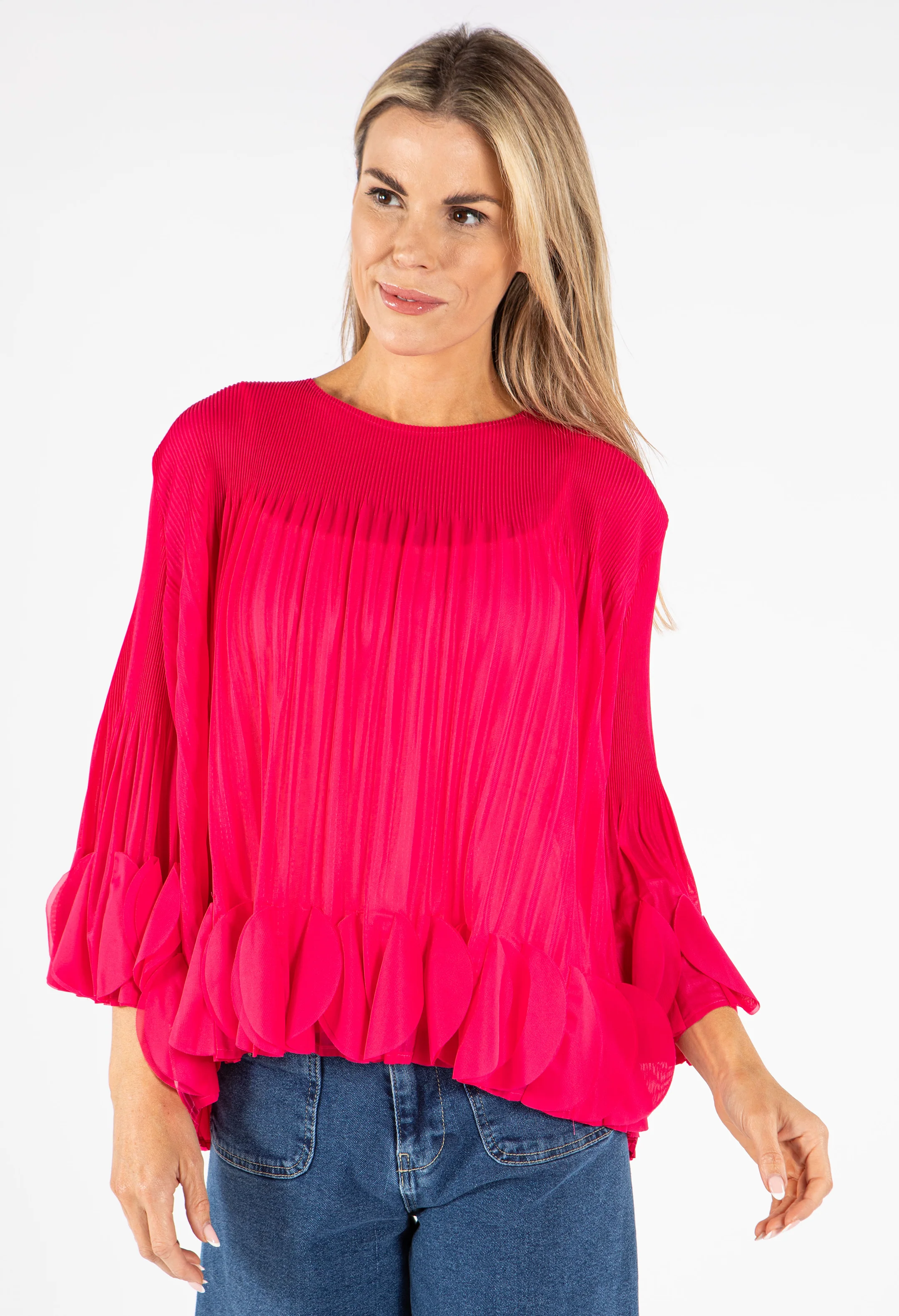 Petal Pleated Blouse