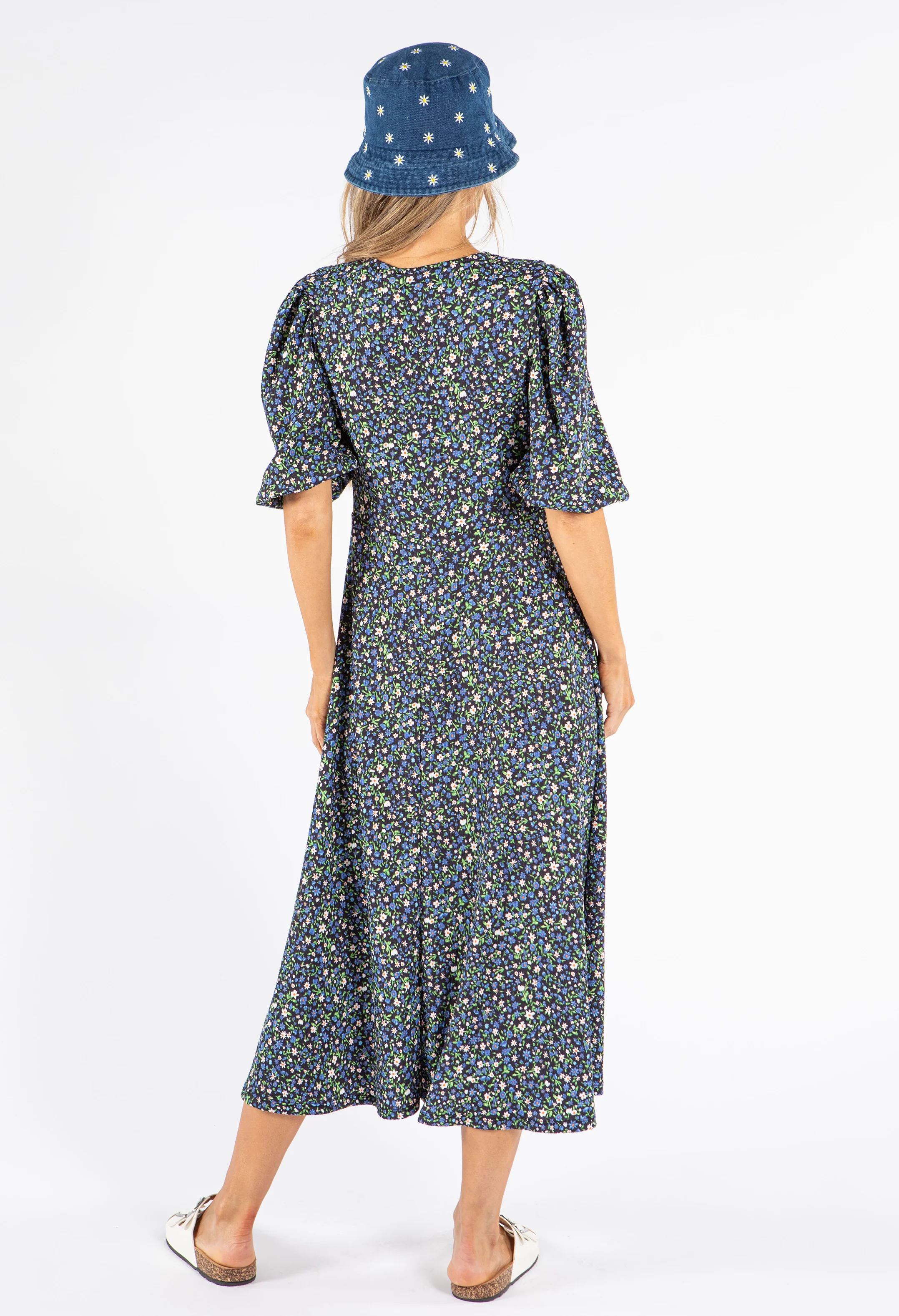 Miami Ditsy Print Dress