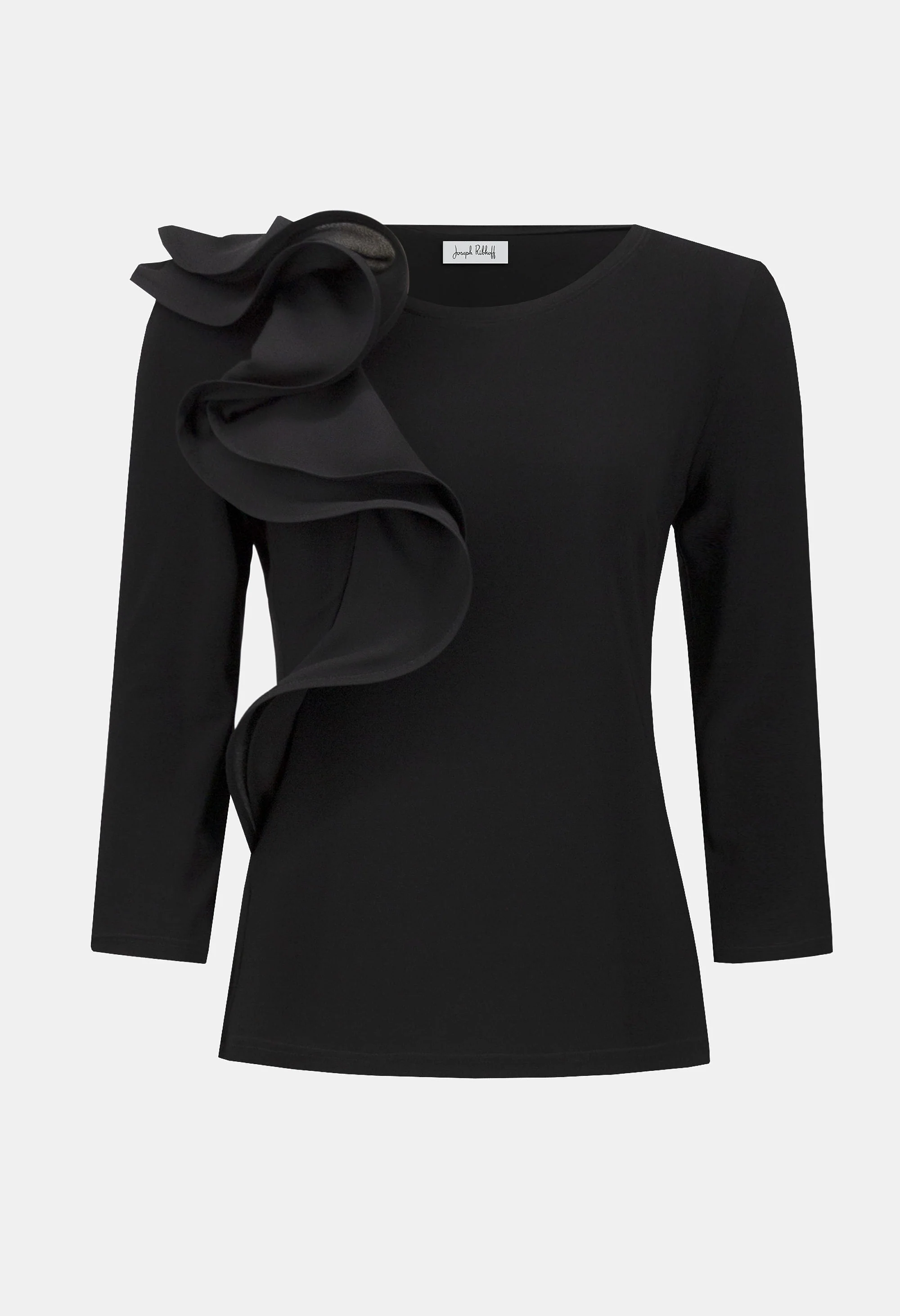 Ruffled Crew Neck Top