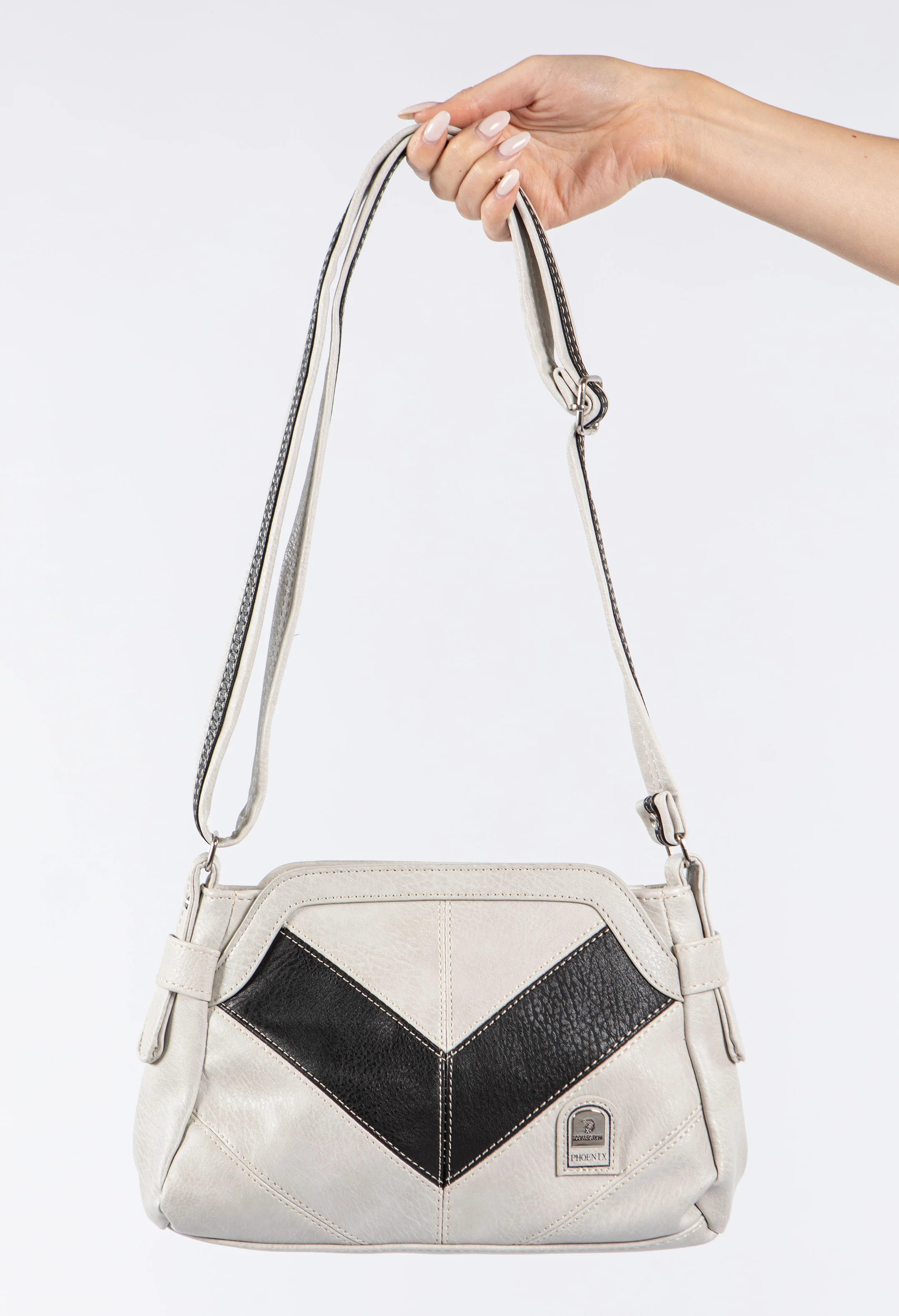 Faux Leather Crossbody Bag