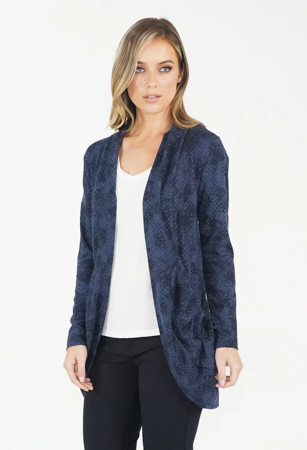 Blue Open Knit with Pockets