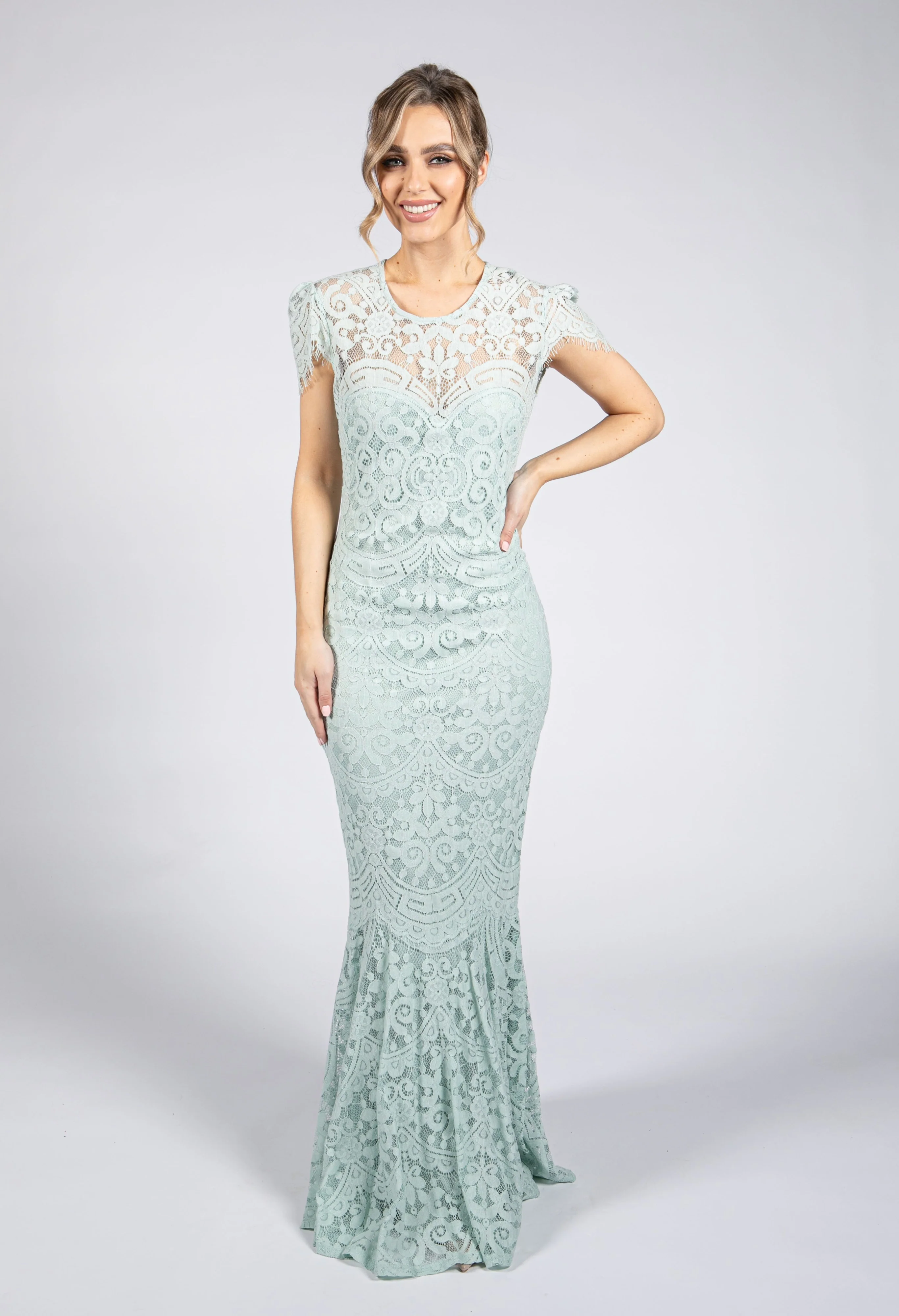 Mint Lace Dress