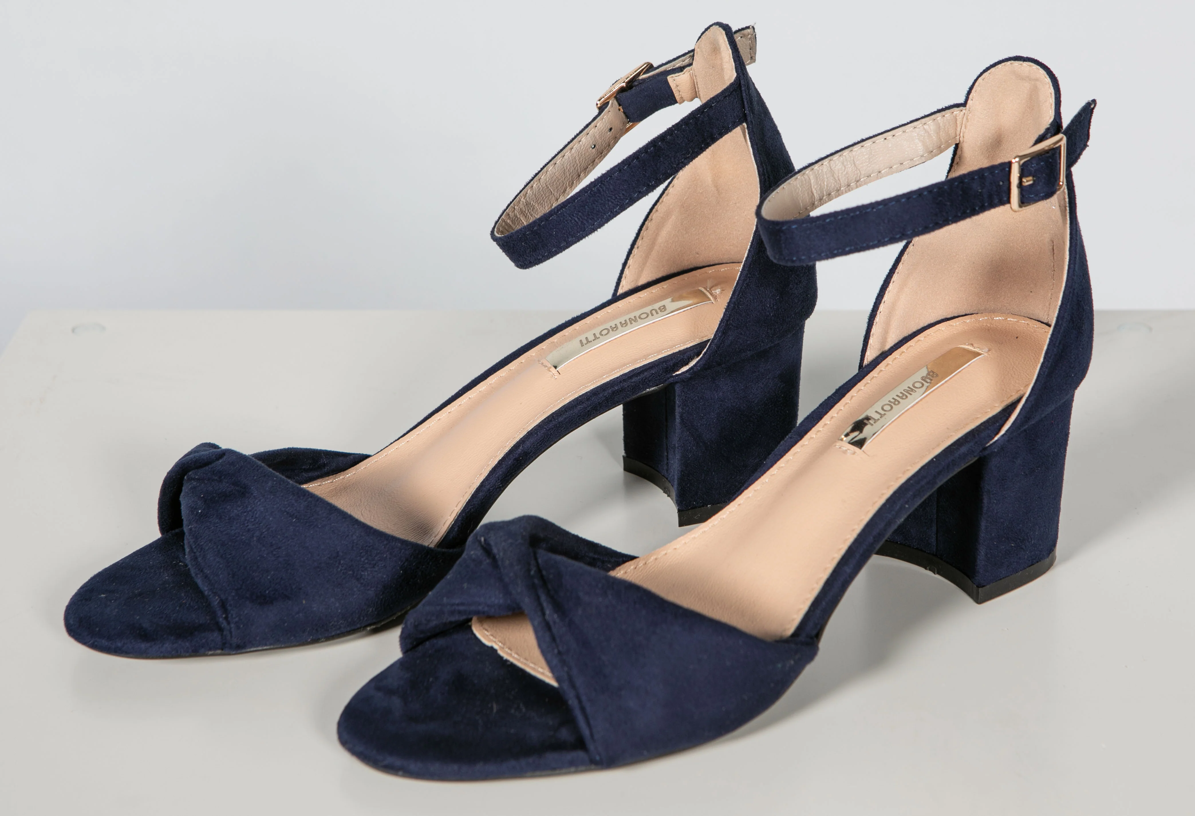 Faux Suede Ankle Strap Sandal