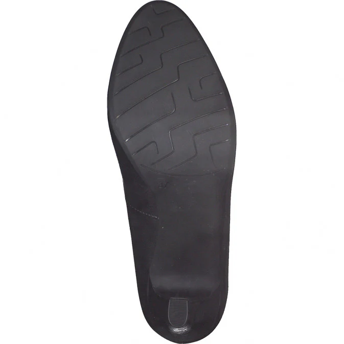 Navy Patent Slim Wedge Court
