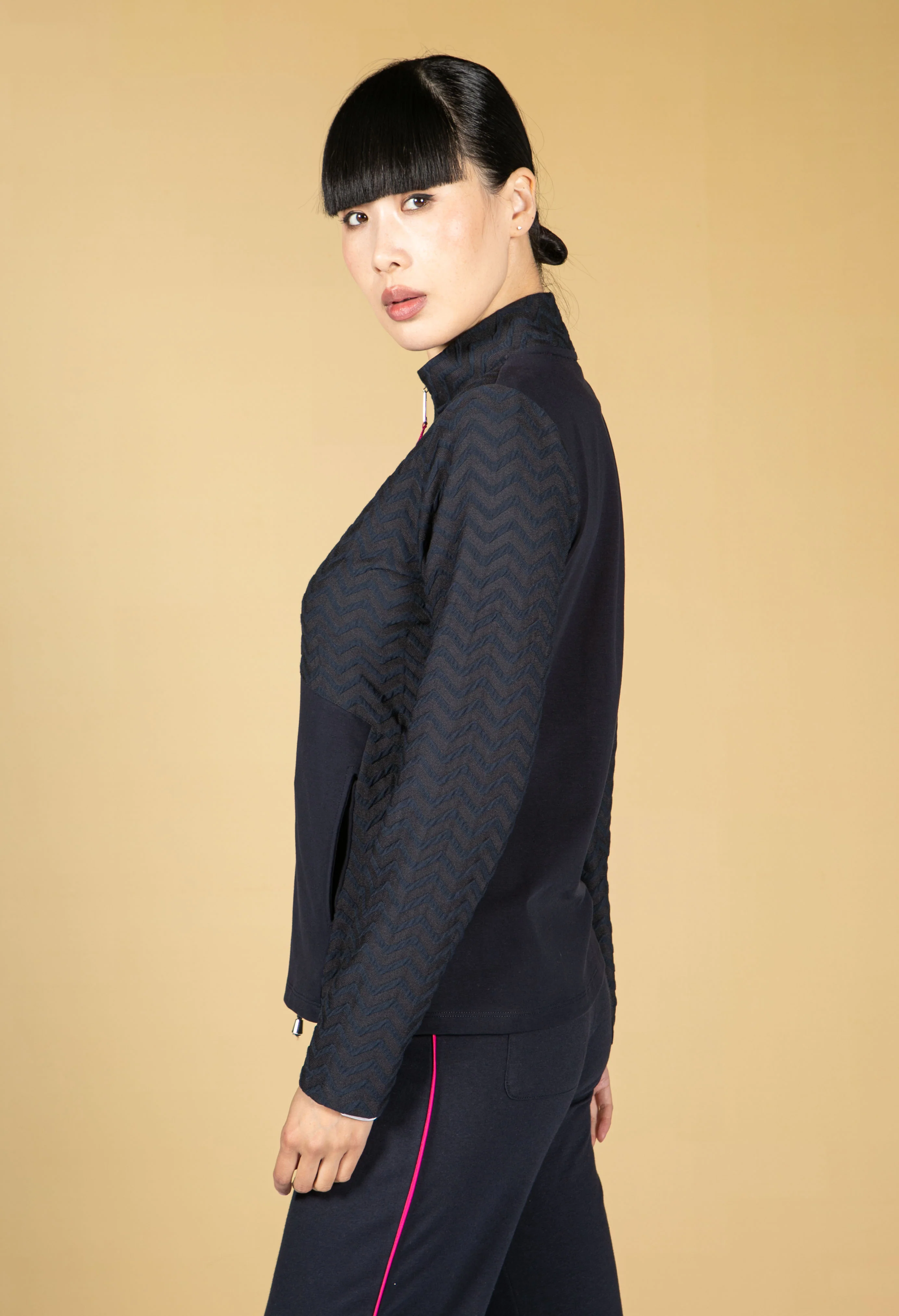 Navy Zig Zag Jacket