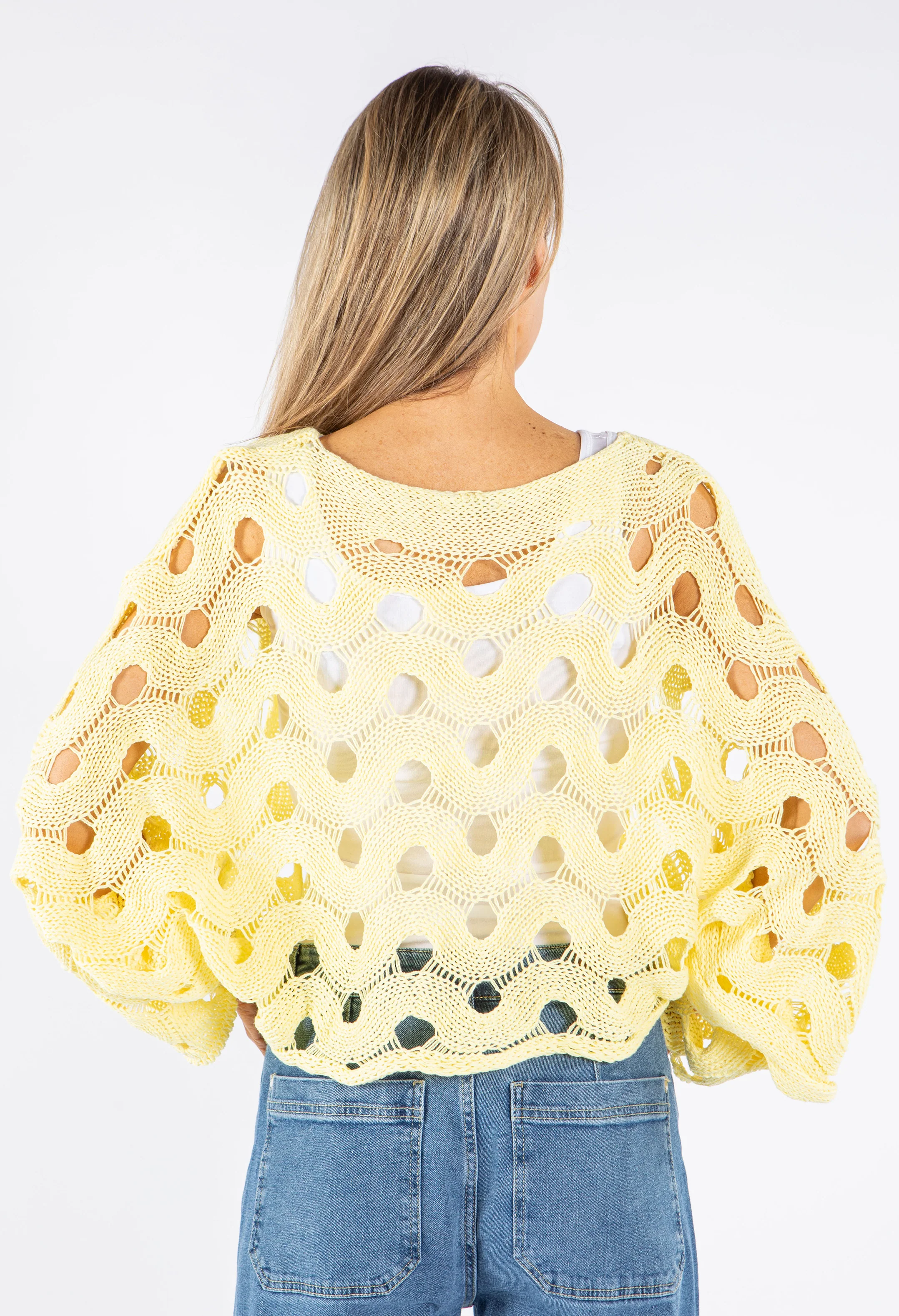 Open Work Knit Jumper