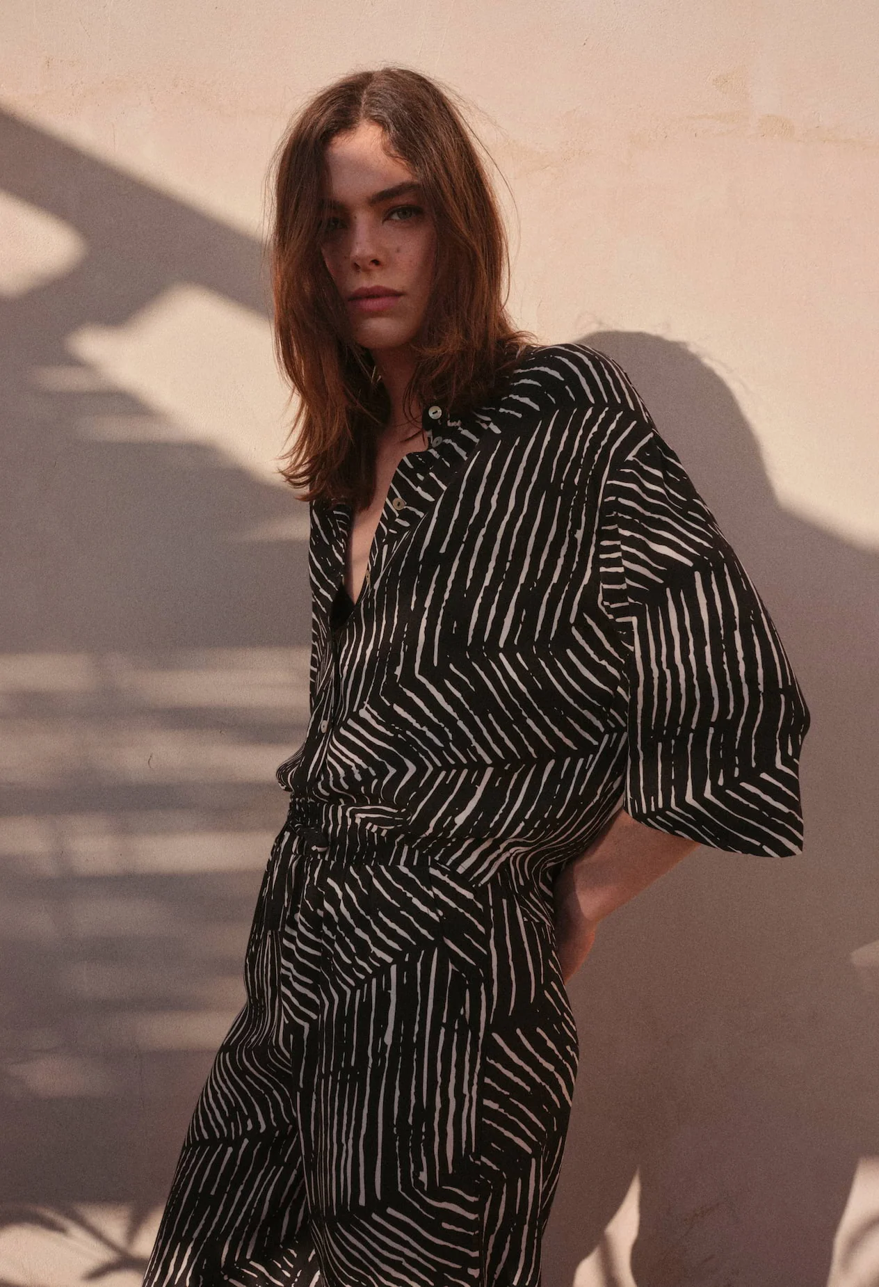 Fiana Palm Leaves Blouse