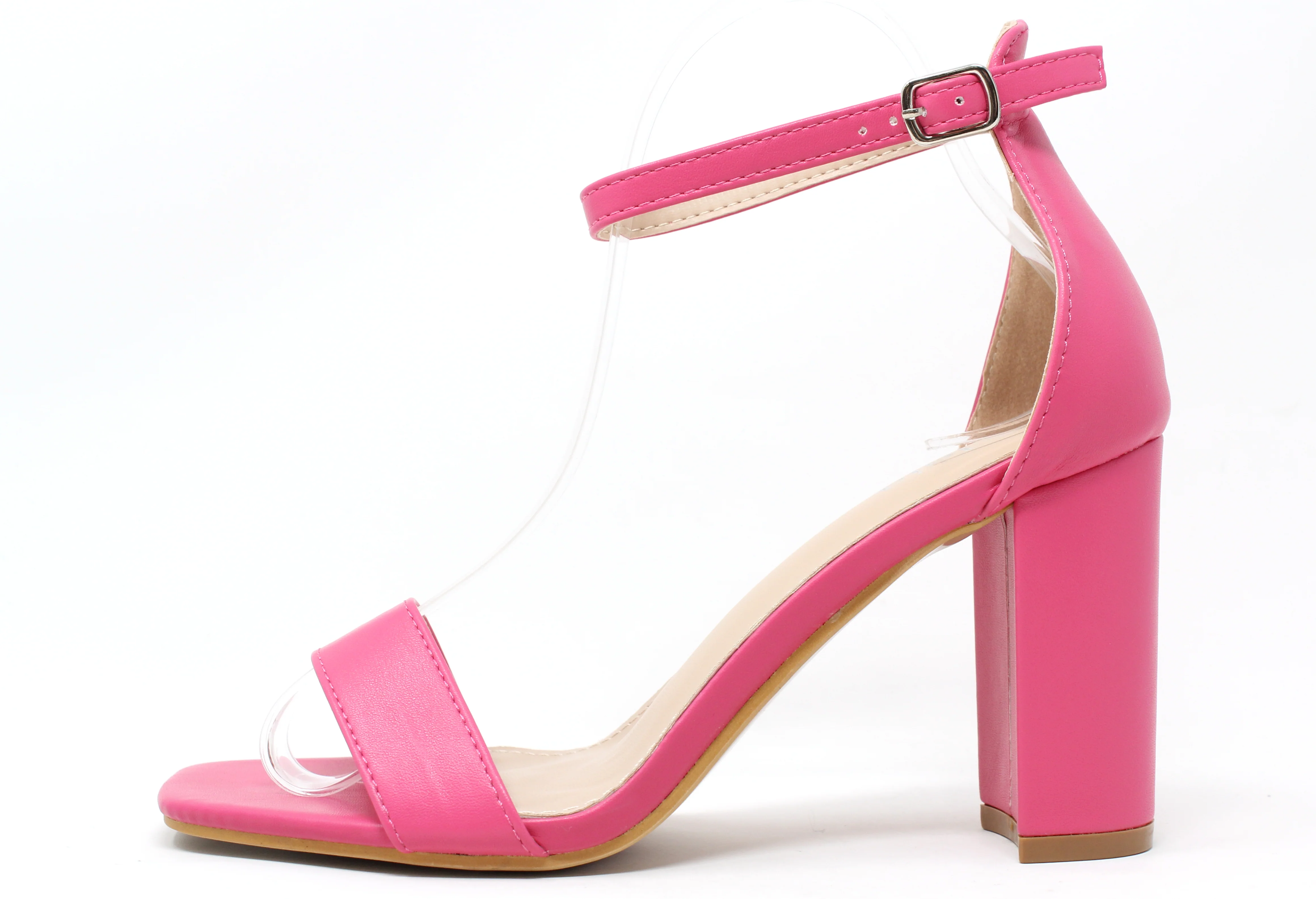 Squared Toe Block Heel