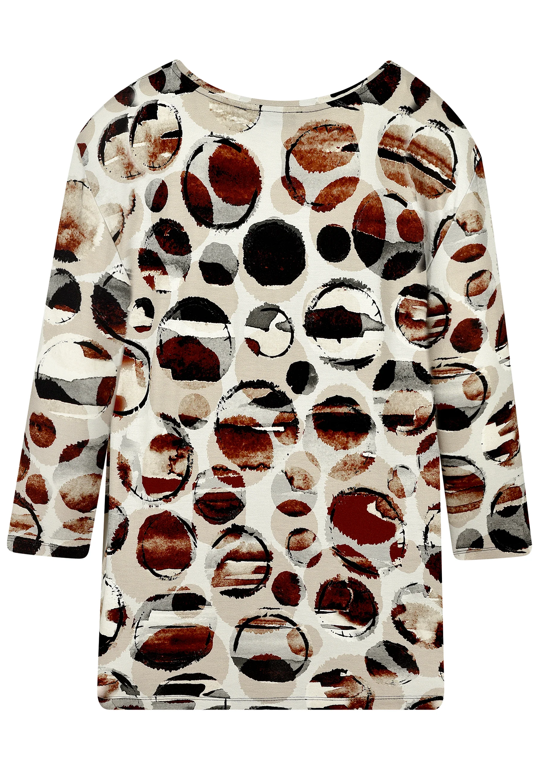 Red Moon Print Top