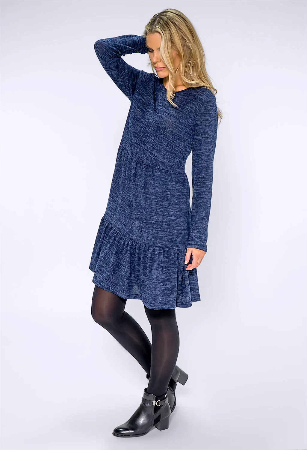 Navy Jersey Dress-1