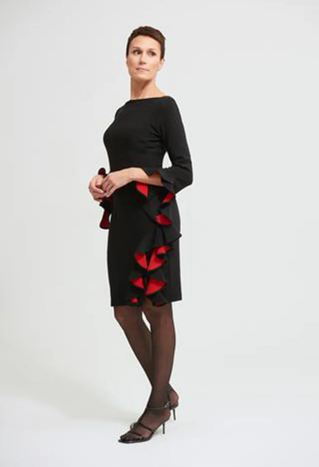 Black/Red Frill Dress