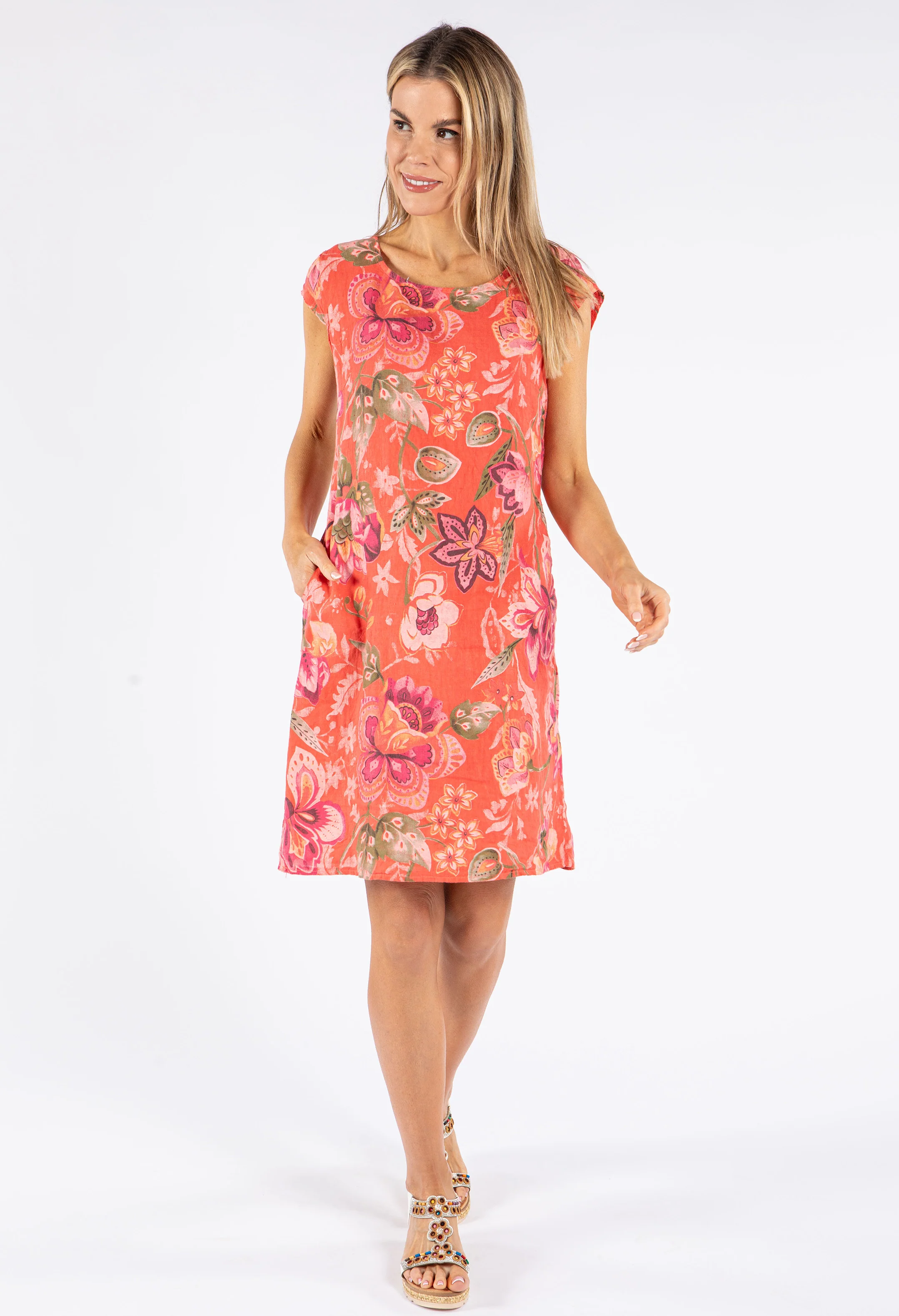 Floral  Linen Dresses