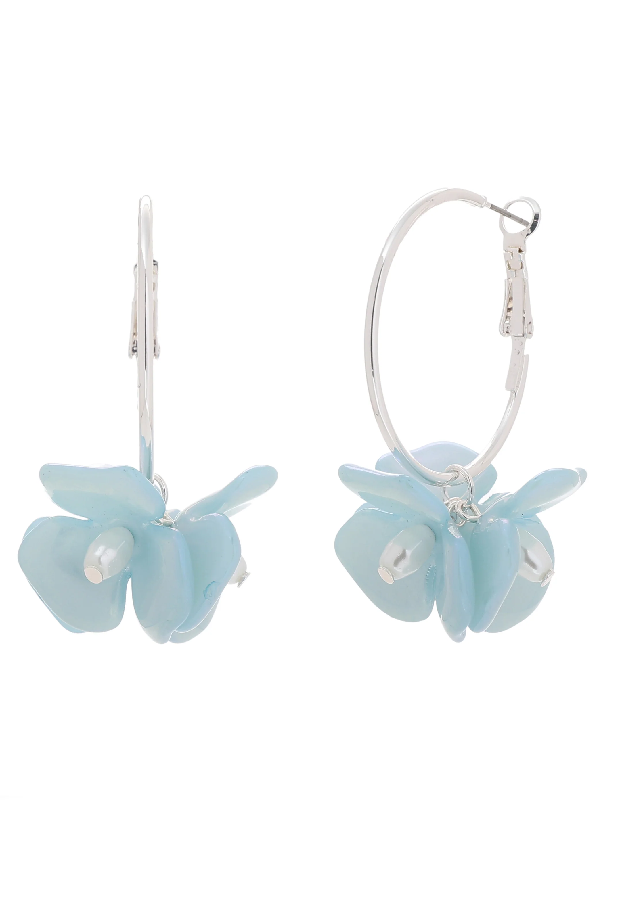 Flower Hoop Earrings
