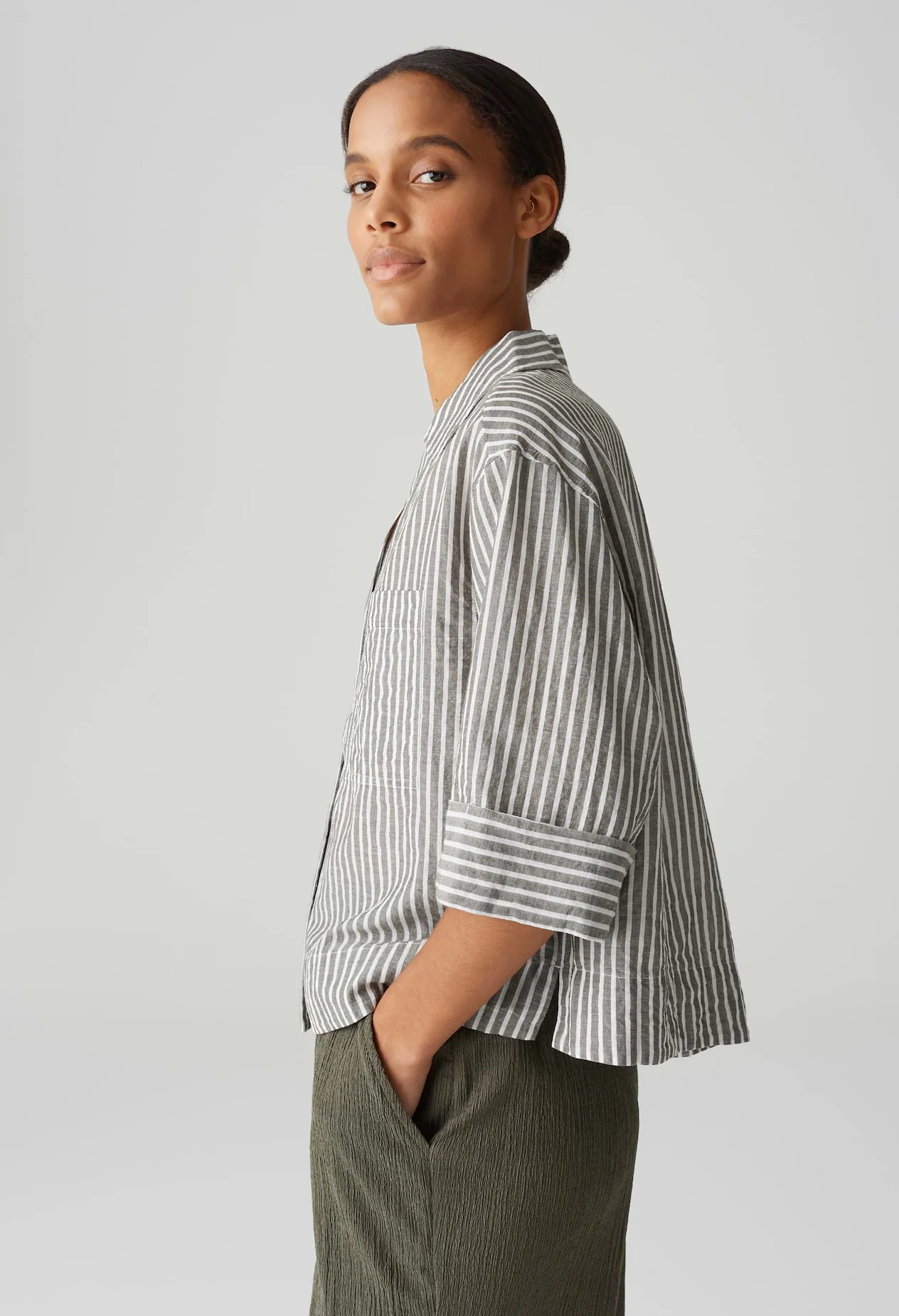Frica Loose Stripped Blouse