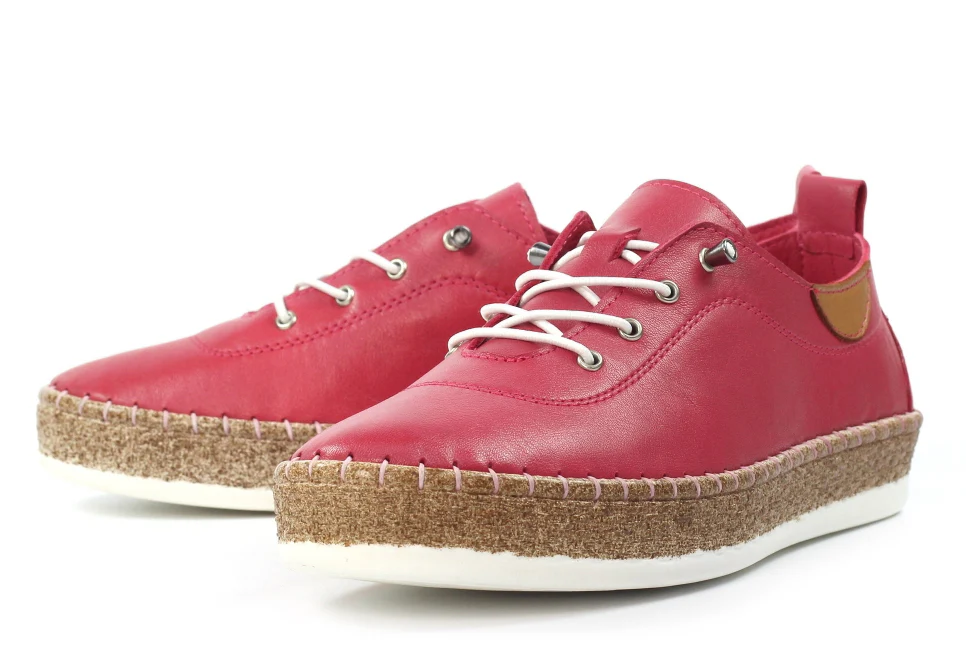 Evie Leather Plimsoll