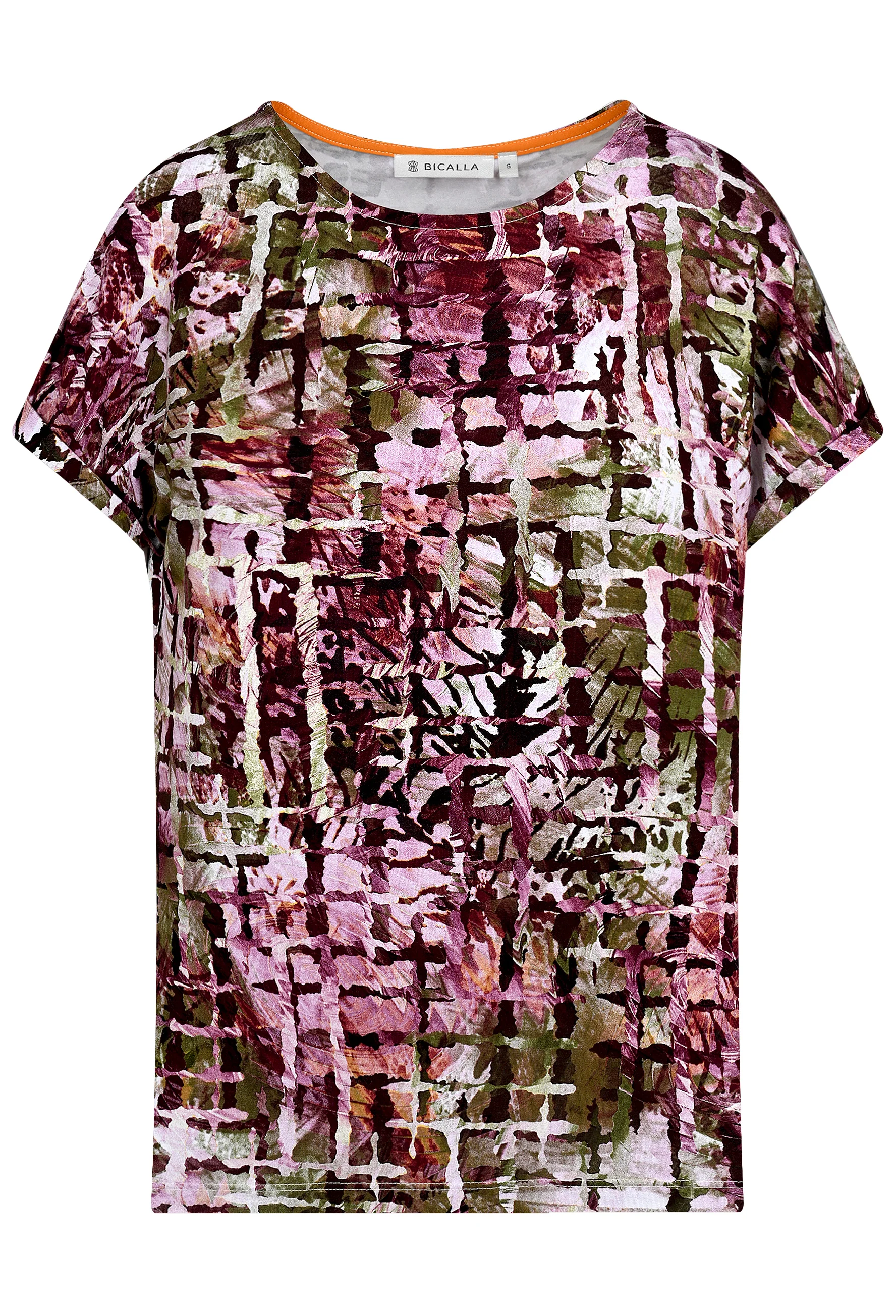 Shirt with checked print