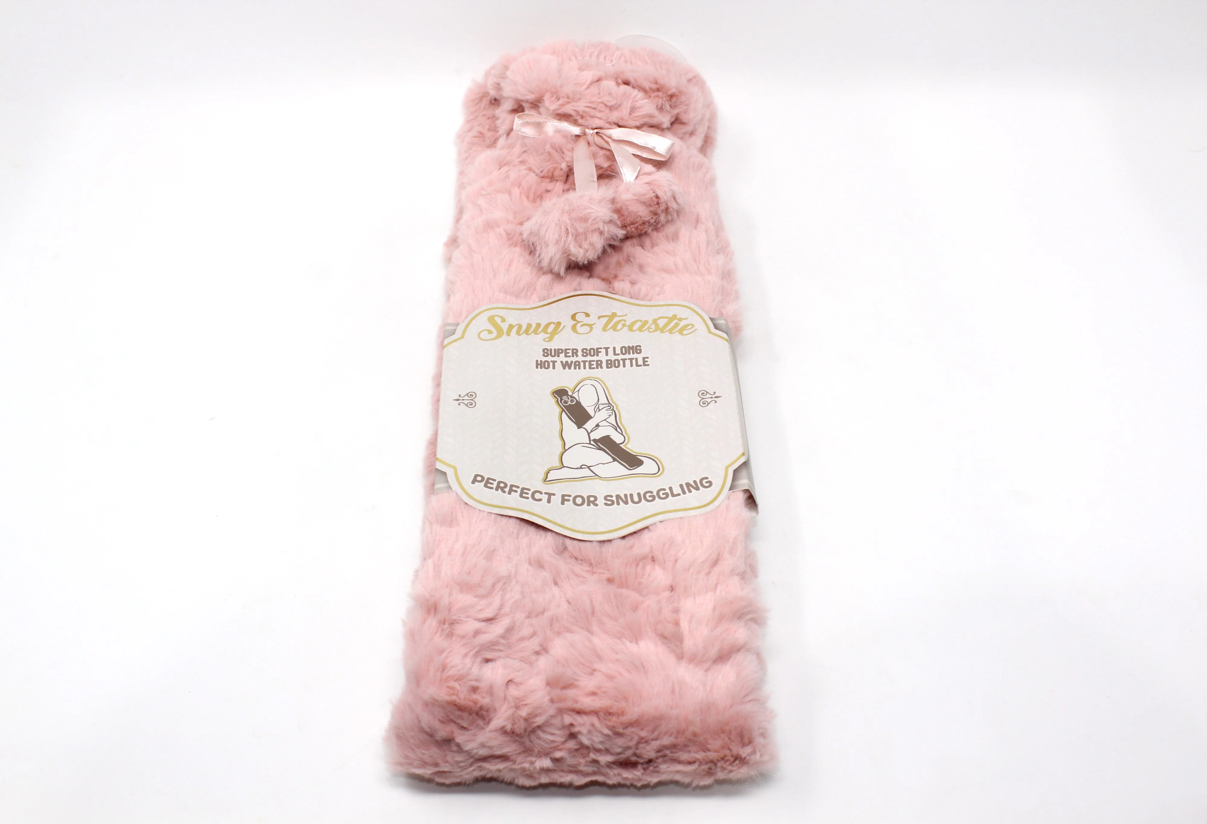 Super Soft Long Hot Water Bottle in Pink