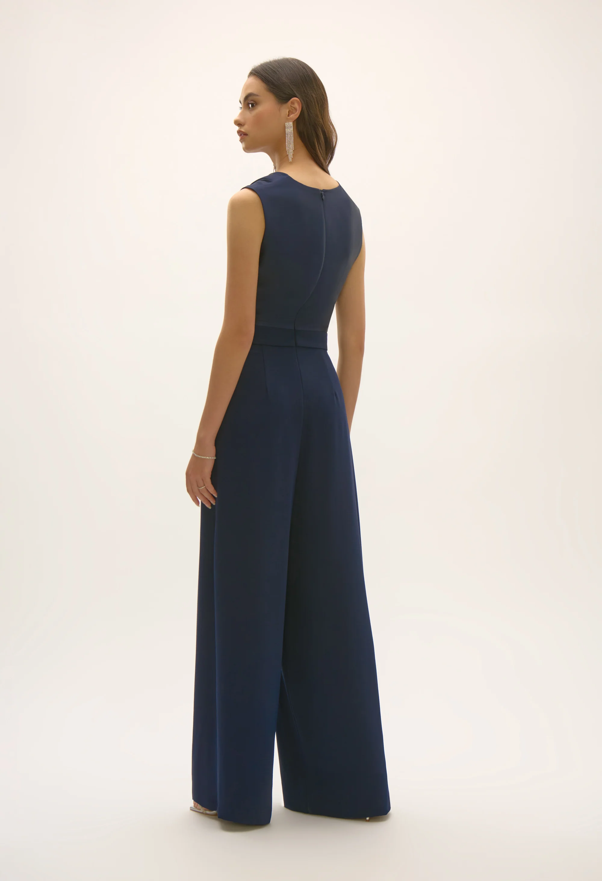 Formal V-neck Jumpsuit
