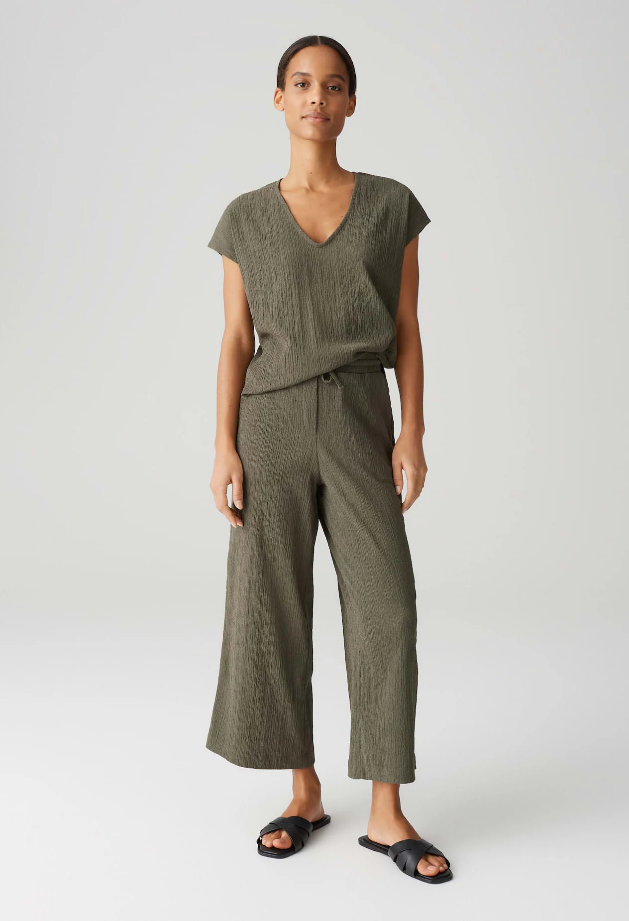 Mileni Crinkle Wide Culottes
