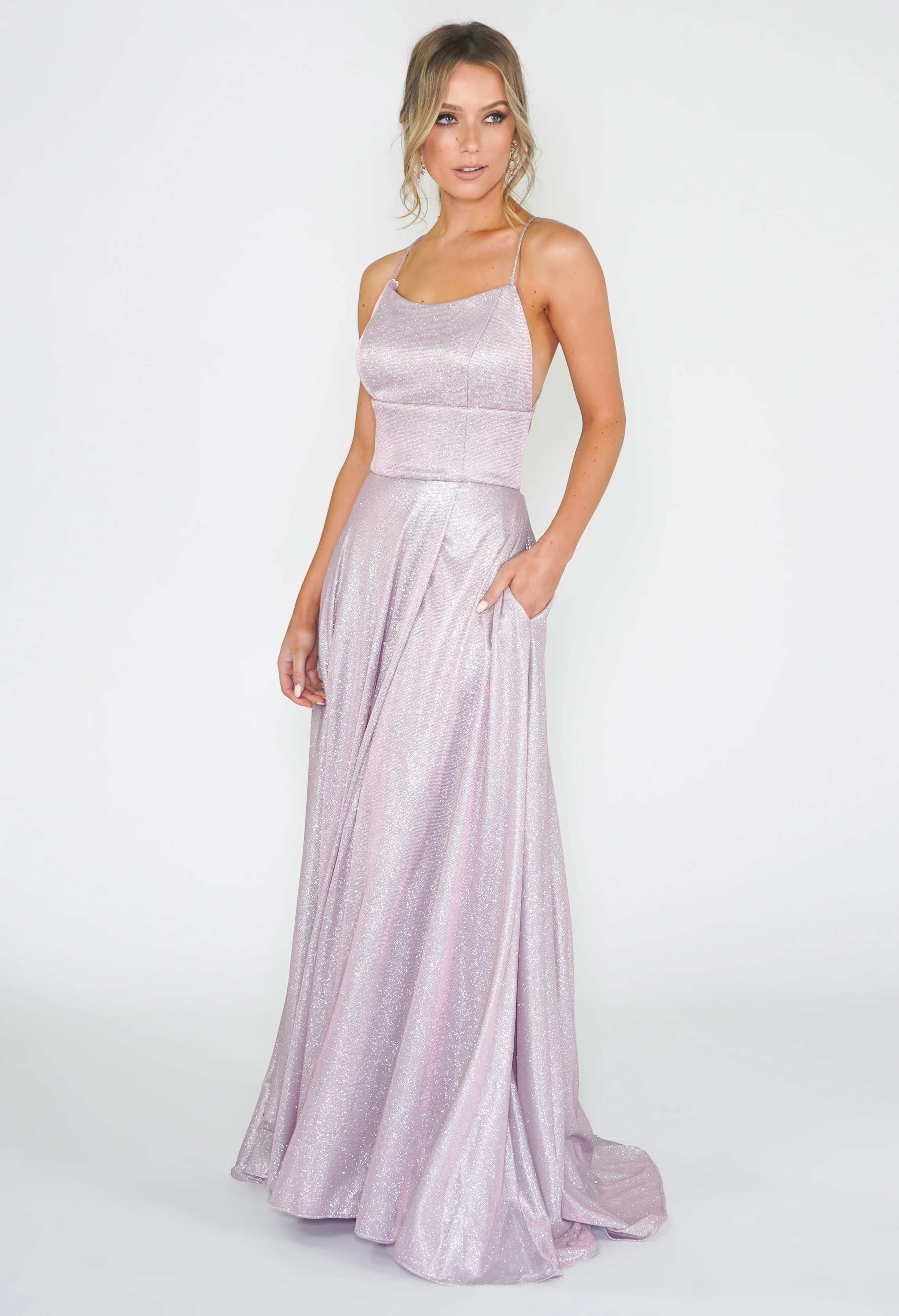 Pink Shimmer Ball Gown