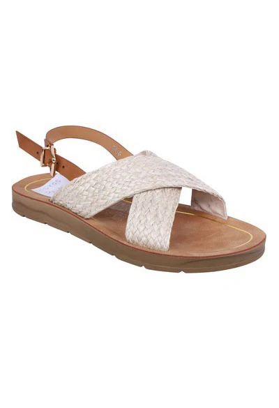 Lightweight Low Wedge Beige Sandal