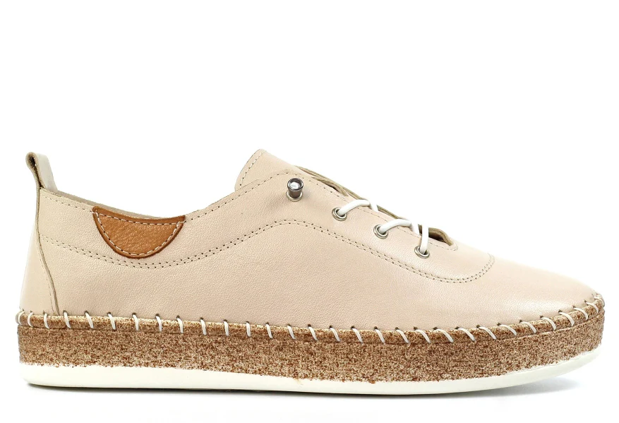 Evie Leather Plimsoll