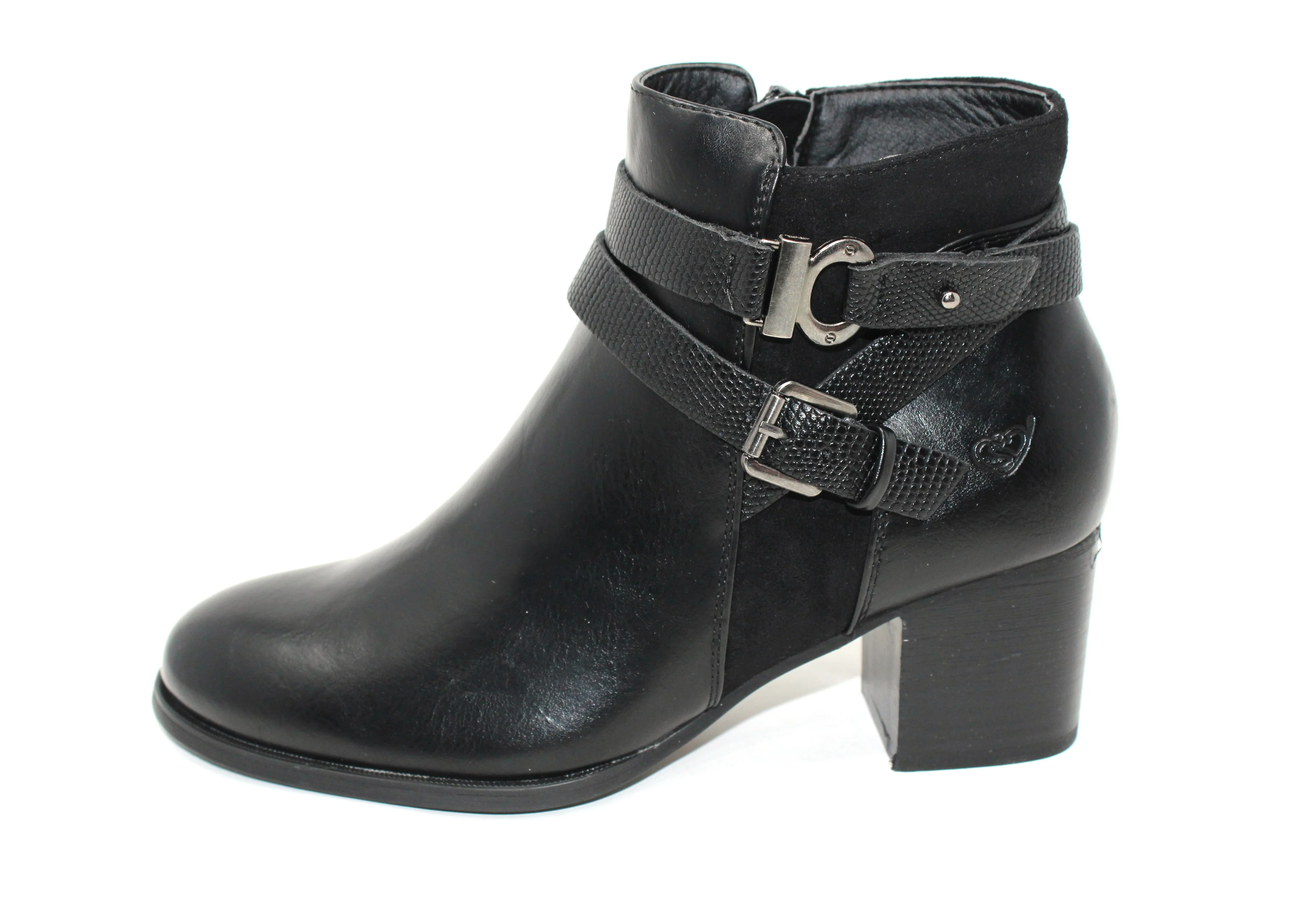 Block Heel Ankle Boot-1