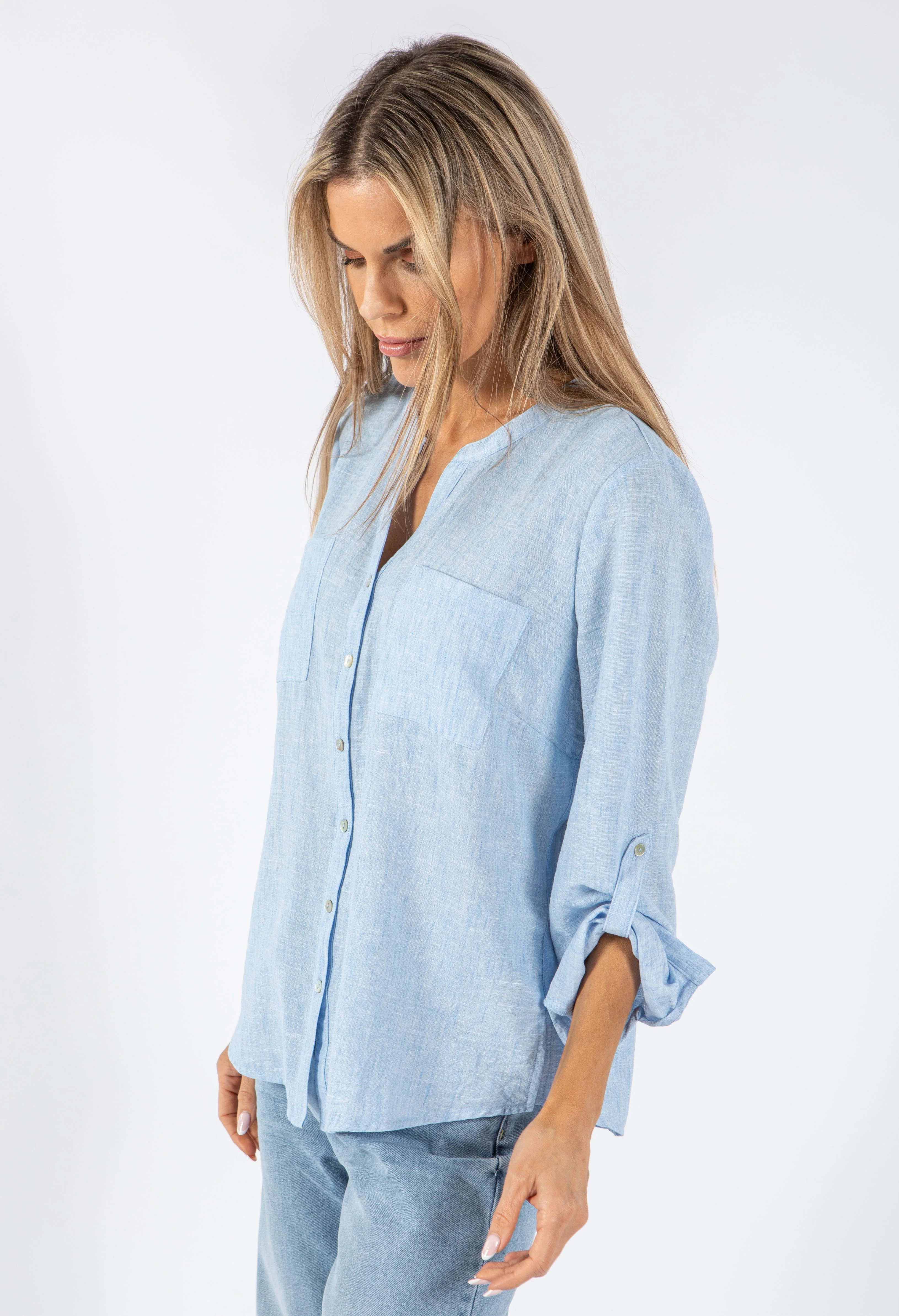Linen Look Blouse