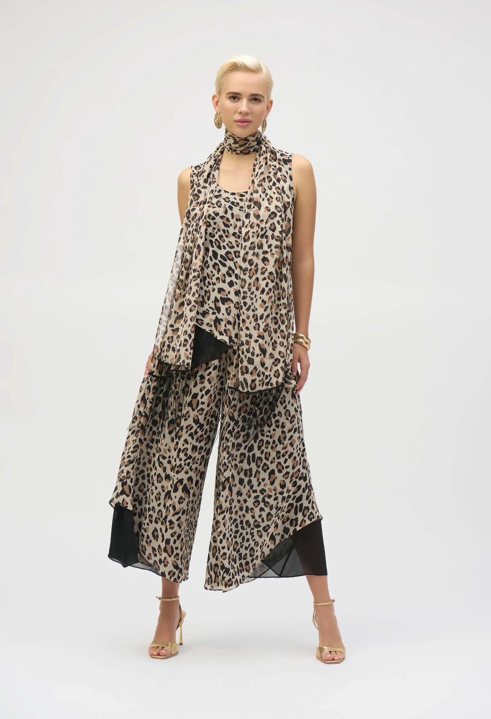 Two Piece Leopard Fringe Top