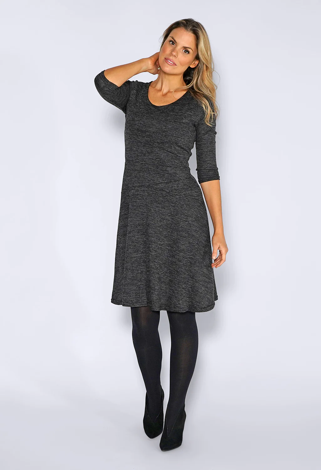 Grey Knit Dress