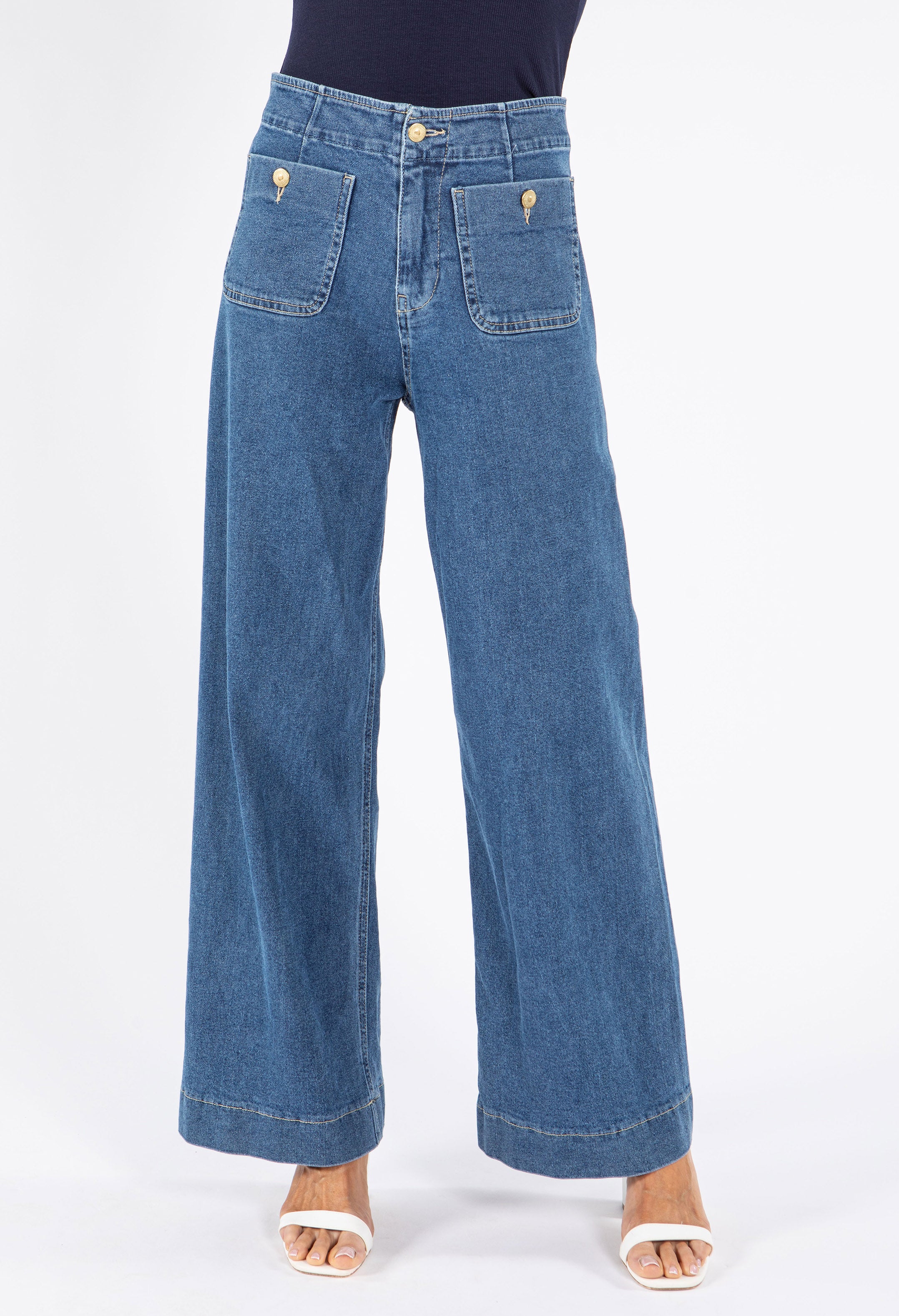 Ruby Seamless Wide Leg Jeans