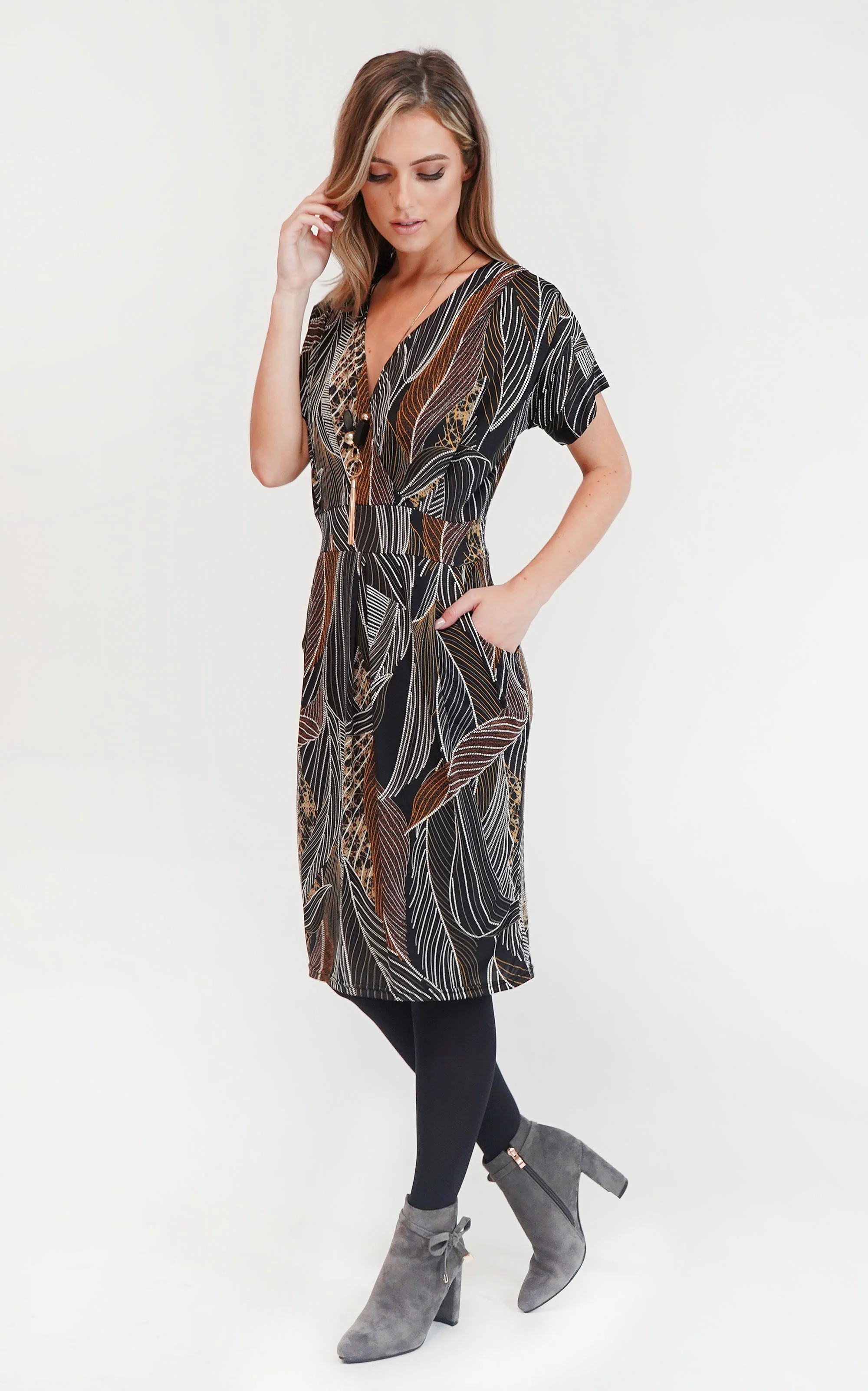 Leaf Design Dress